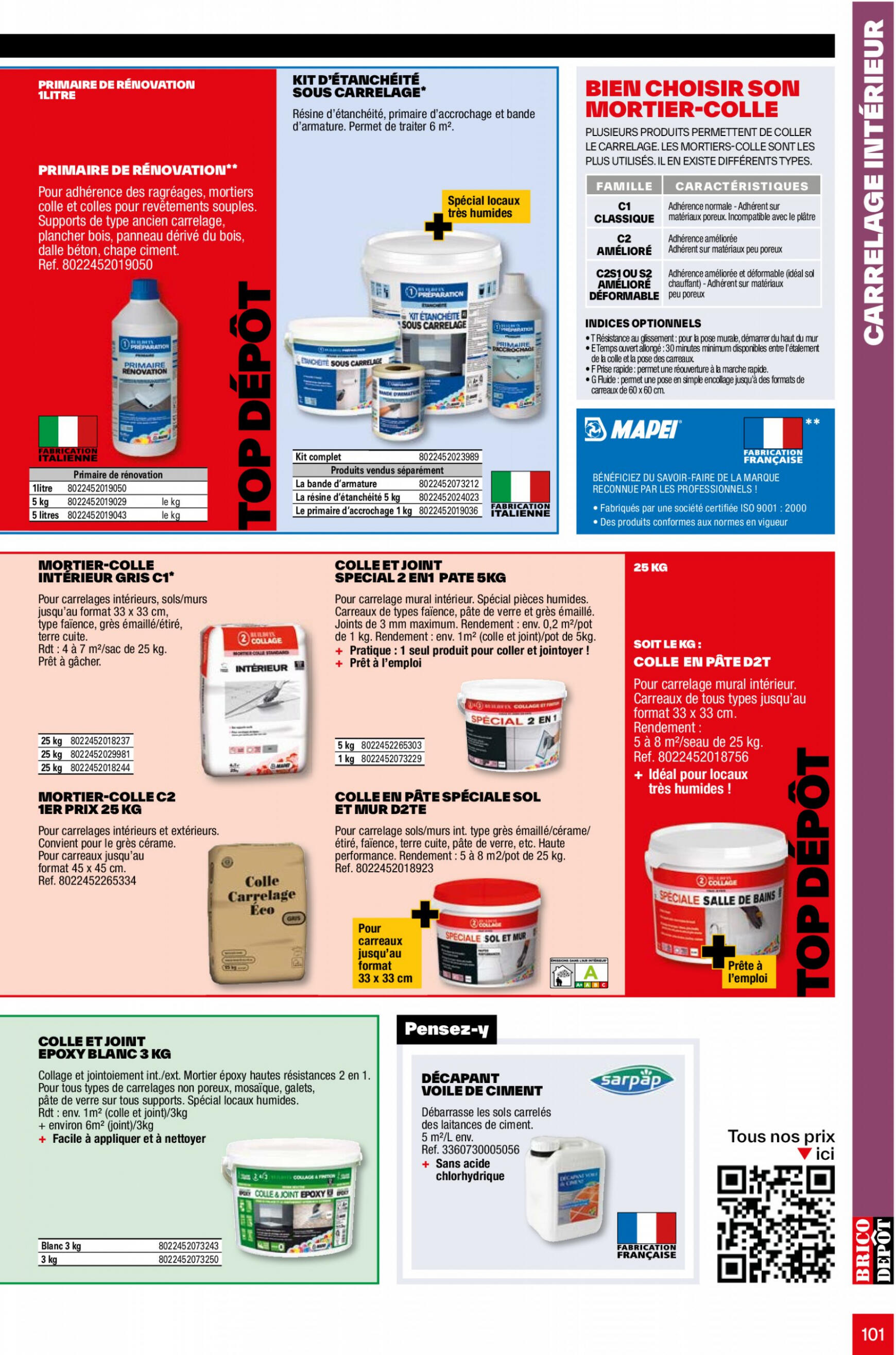 brico-depot - Prospectus Brico Depot - L'Officiel du bricolage 2024 actuel 12.04. - 31.12. - page: 101