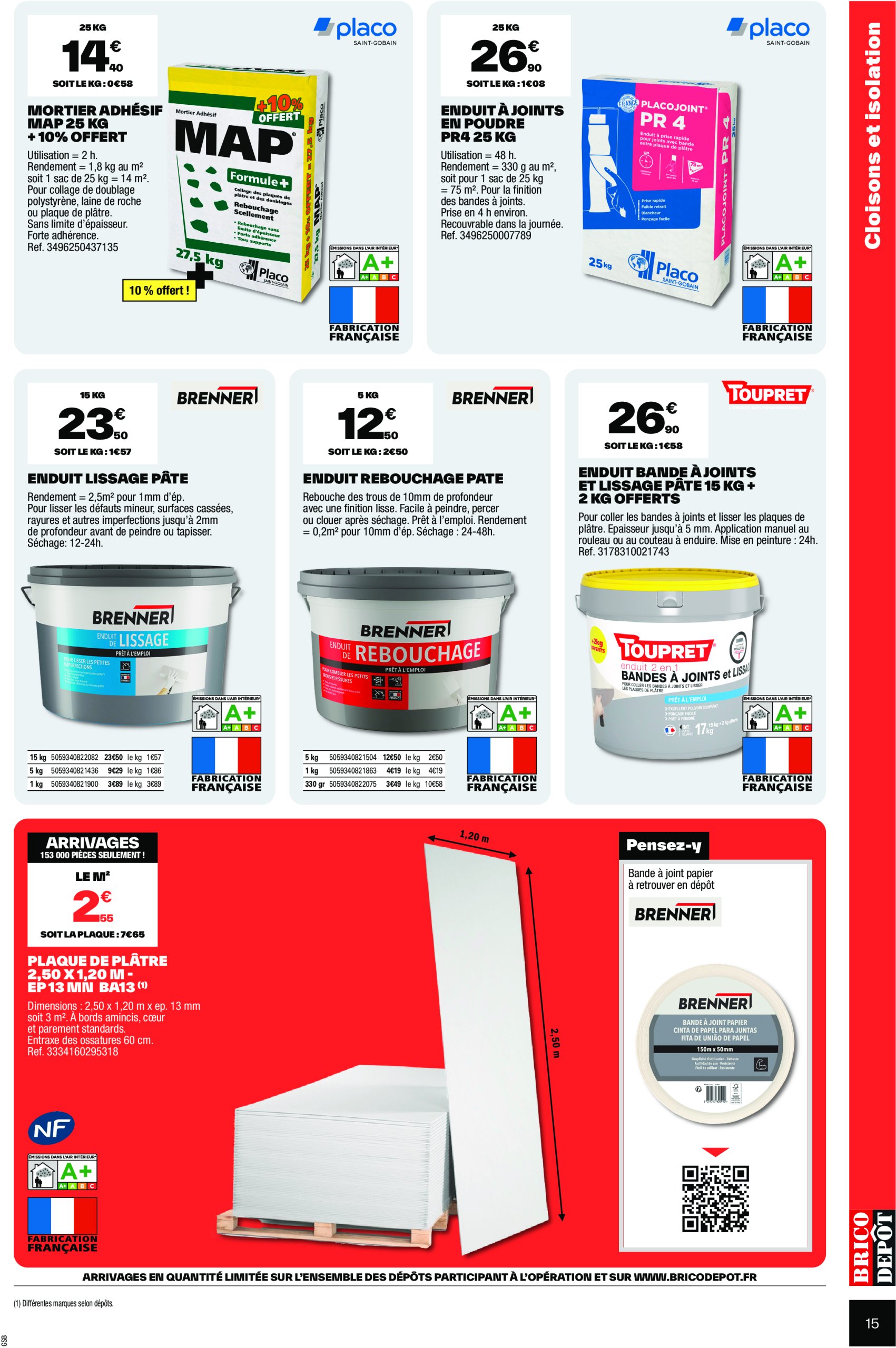 brico-depot - Catalogue Brico Dépôt valable du 04/07 au 17/07 - page: 15