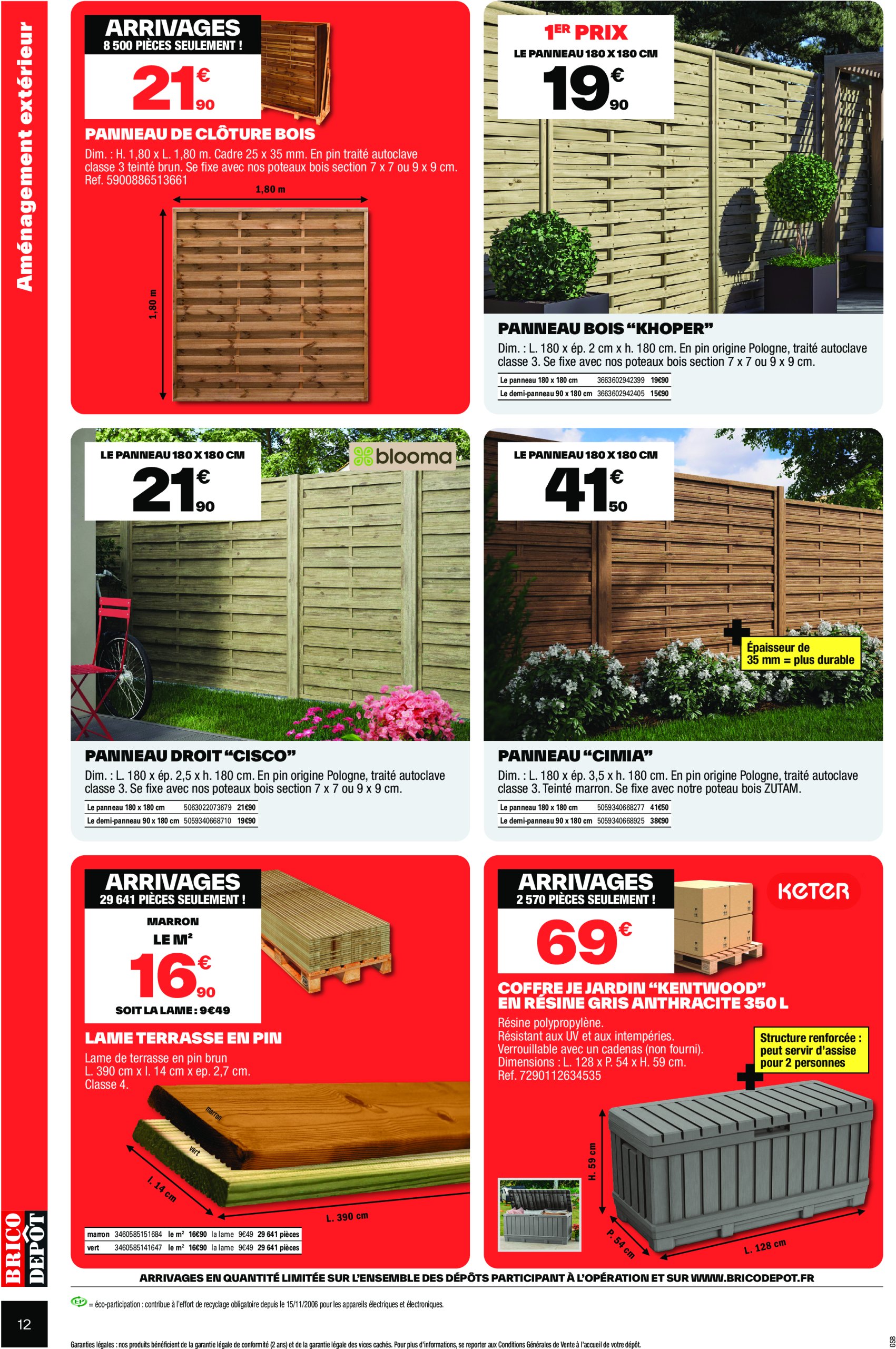 brico-depot - Catalogue Brico Dépôt valable du 04/07 au 17/07 - page: 12