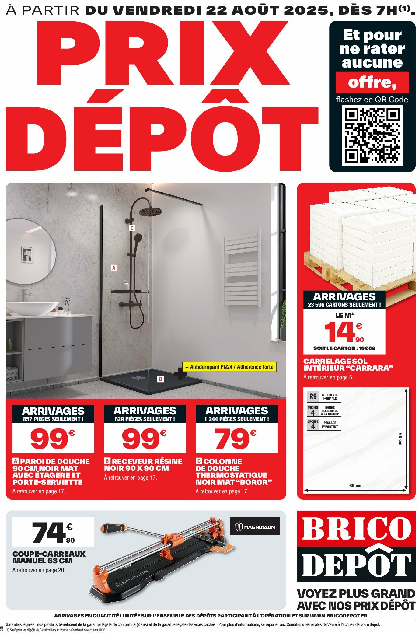 brico-depot - Catalogue Brico Dépôt valable du 22/08 au 04/09 - page: 1