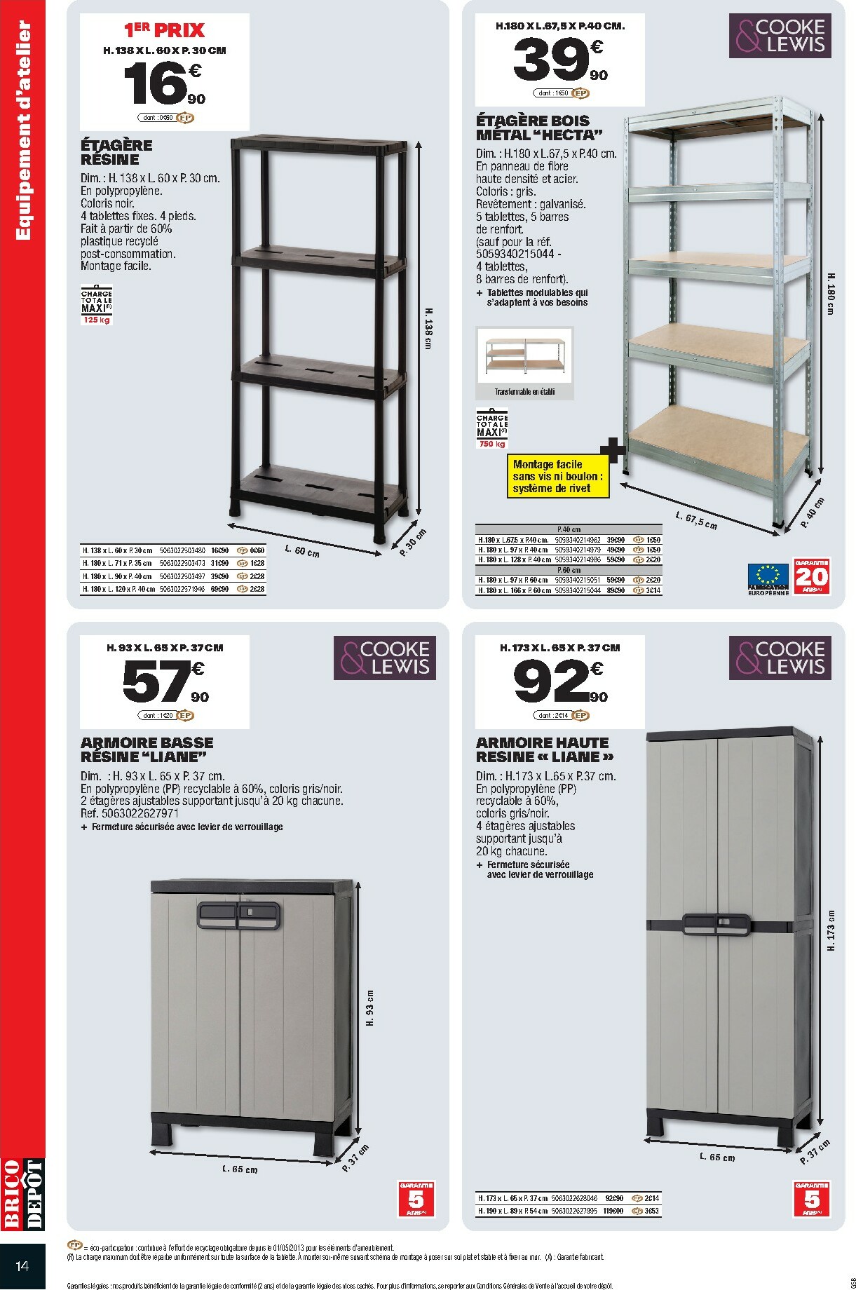 brico-depot - Catalogue Brico Dépôt valable du 26/09 au 09/10 - page: 14