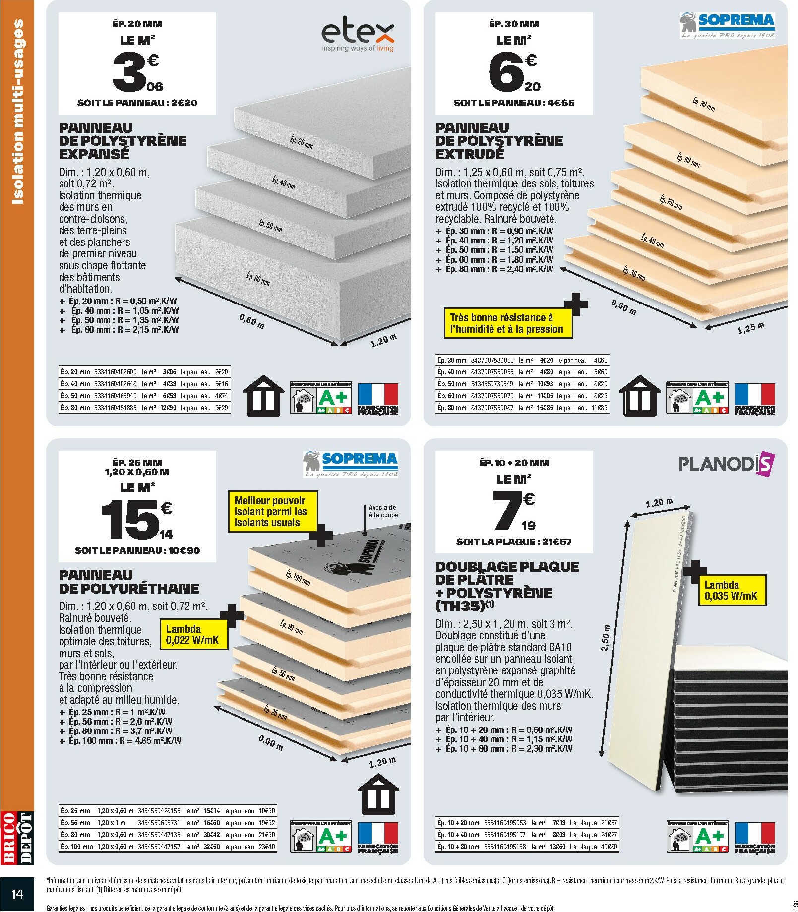 brico-depot - Catalogue Brico Dépôt valable du 10/10 au 23/10 - page: 14 brico-depot - Catalogue Brico Dépôt valable du 10/10 au 23/10 - page: 14