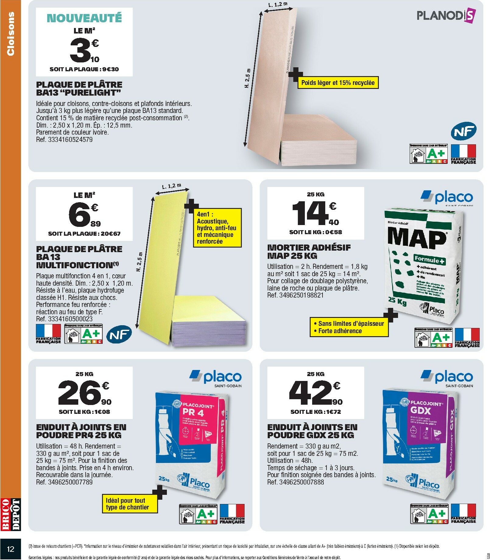 brico-depot - Catalogue Brico Dépôt valable du 10/10 au 23/10 - page: 12 brico-depot - Catalogue Brico Dépôt valable du 10/10 au 23/10 - page: 12