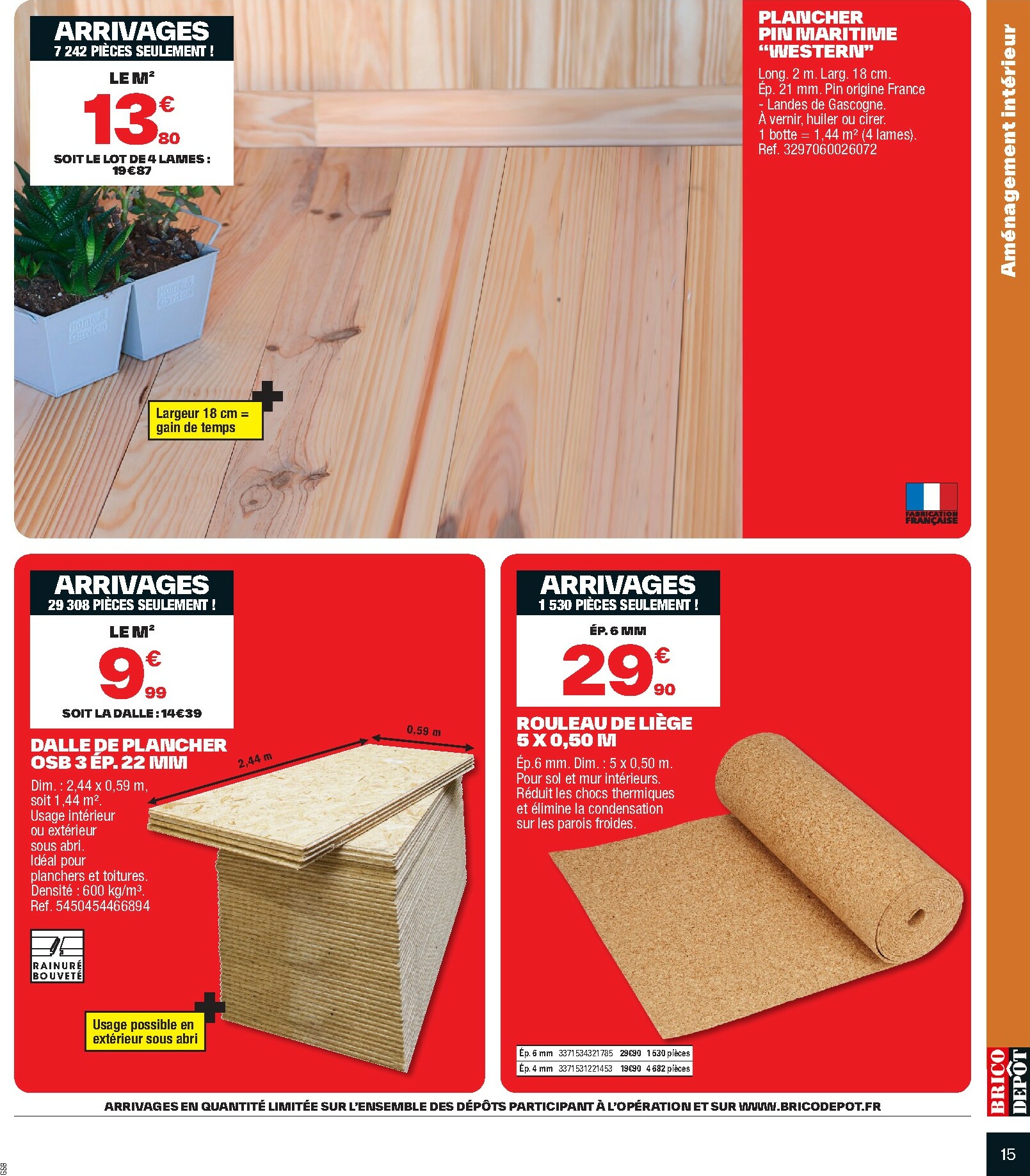 brico-depot - Catalogue Brico Dépôt valable du 10/10 au 23/10 - page: 15 brico-depot - Catalogue Brico Dépôt valable du 10/10 au 23/10 - page: 15