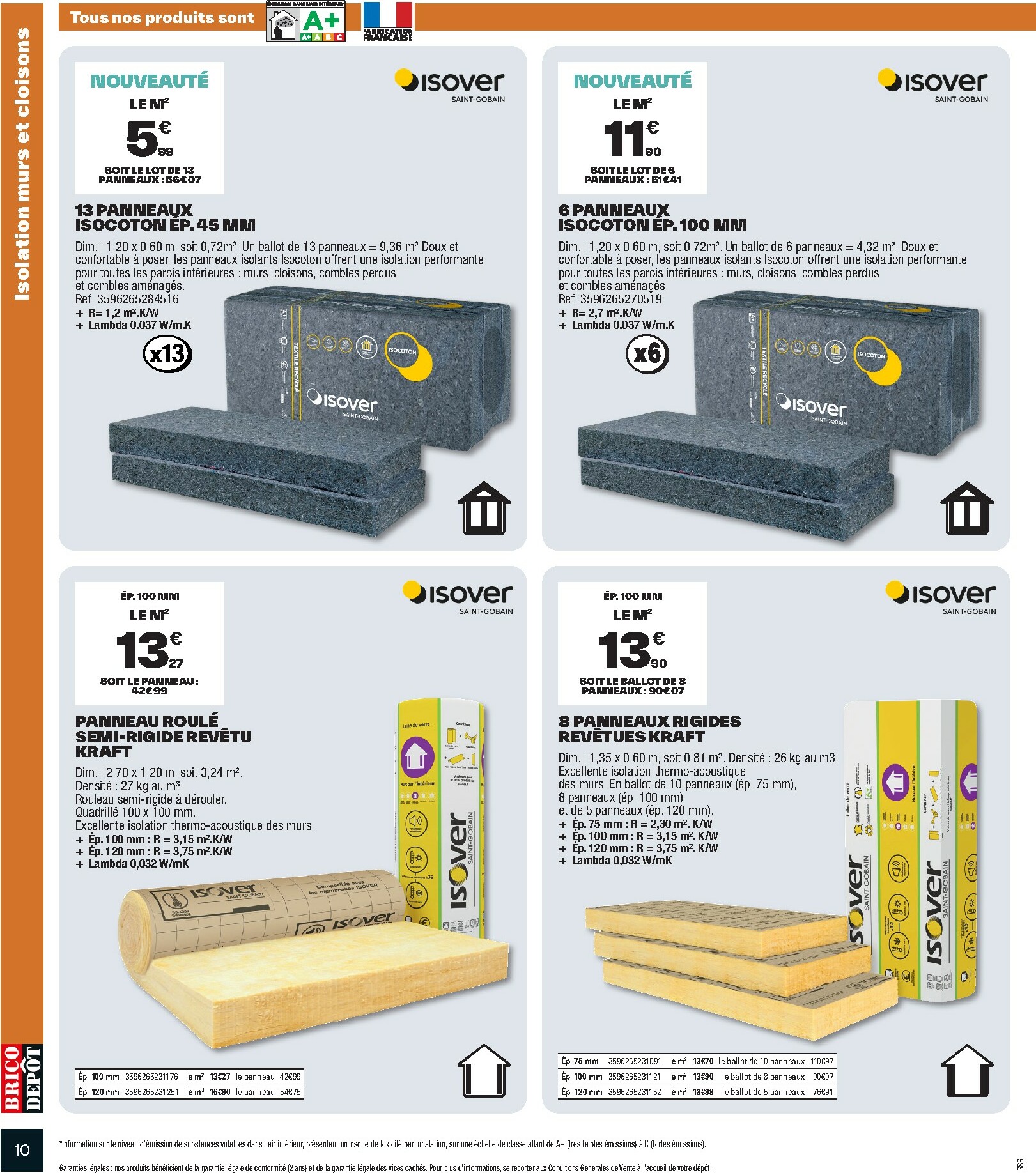 brico-depot - Catalogue Brico Dépôt valable du 10/10 au 23/10 - page: 10 brico-depot - Catalogue Brico Dépôt valable du 10/10 au 23/10 - page: 10