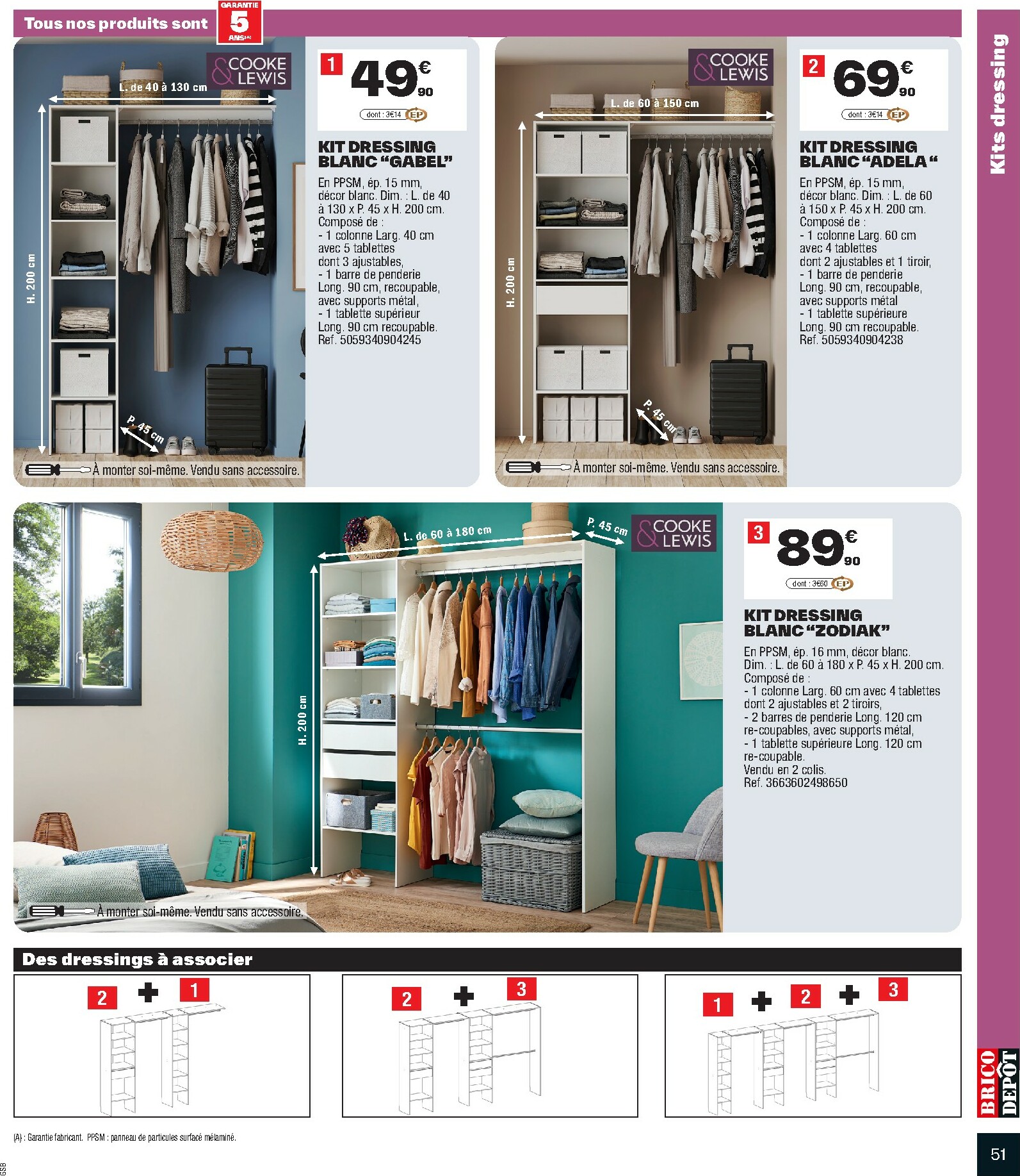 brico-depot - Catalogue Brico Dépôt valable du 10/10 au 23/10 - page: 51 brico-depot - Catalogue Brico Dépôt valable du 10/10 au 23/10 - page: 51