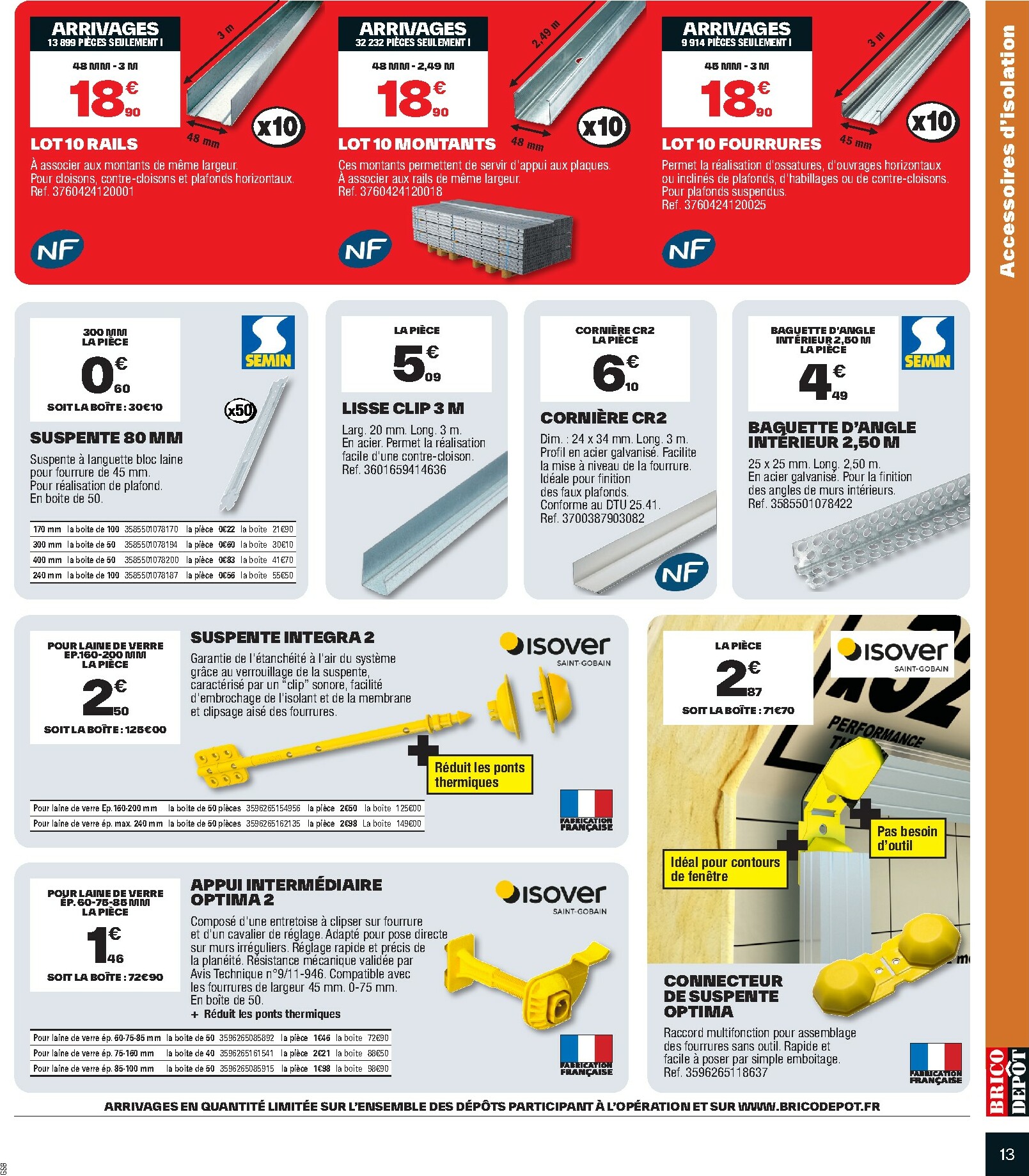 brico-depot - Catalogue Brico Dépôt valable du 10/10 au 23/10 - page: 13 brico-depot - Catalogue Brico Dépôt valable du 10/10 au 23/10 - page: 13