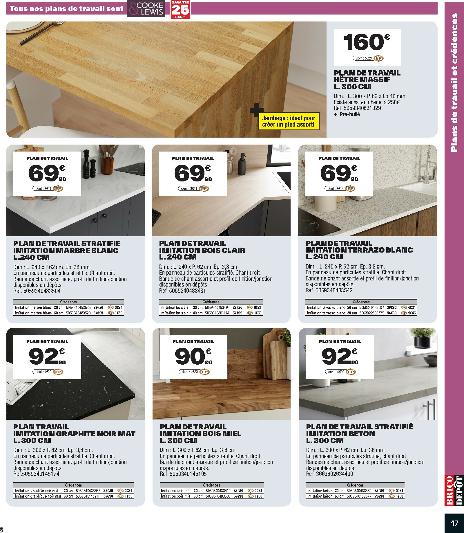 brico-depot - Catalogue Brico Dépôt valable du 10/10 au 23/10 - page: 47 brico-depot - Catalogue Brico Dépôt valable du 10/10 au 23/10 - page: 47