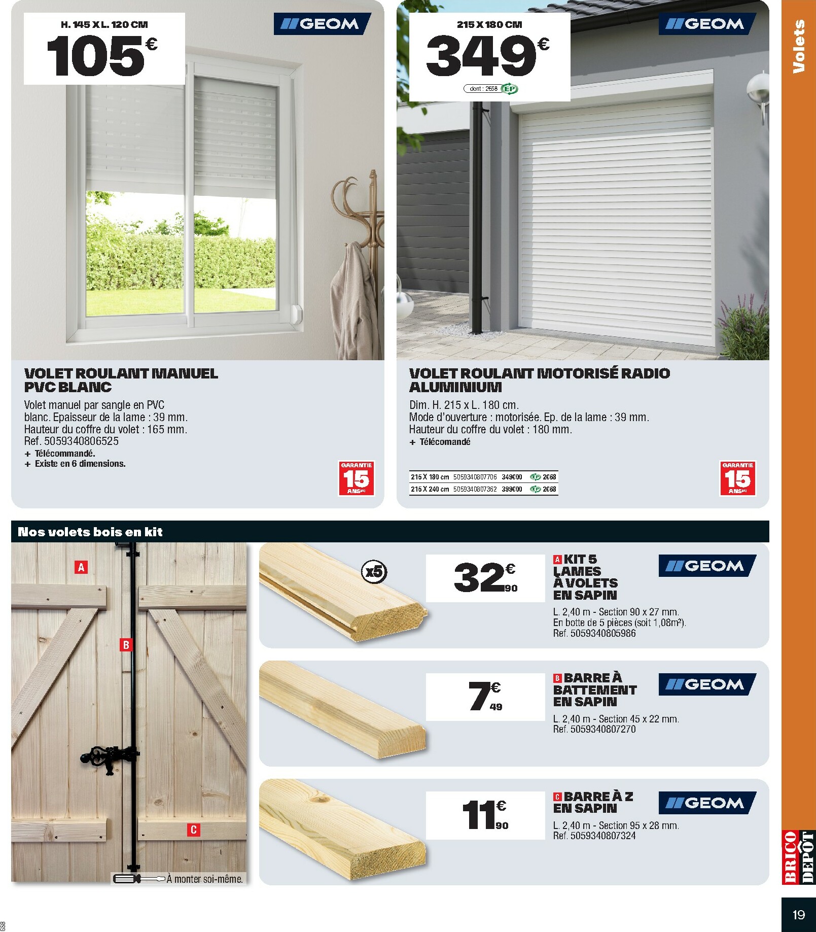 brico-depot - Catalogue Brico Dépôt valable du 10/10 au 23/10 - page: 19 brico-depot - Catalogue Brico Dépôt valable du 10/10 au 23/10 - page: 19