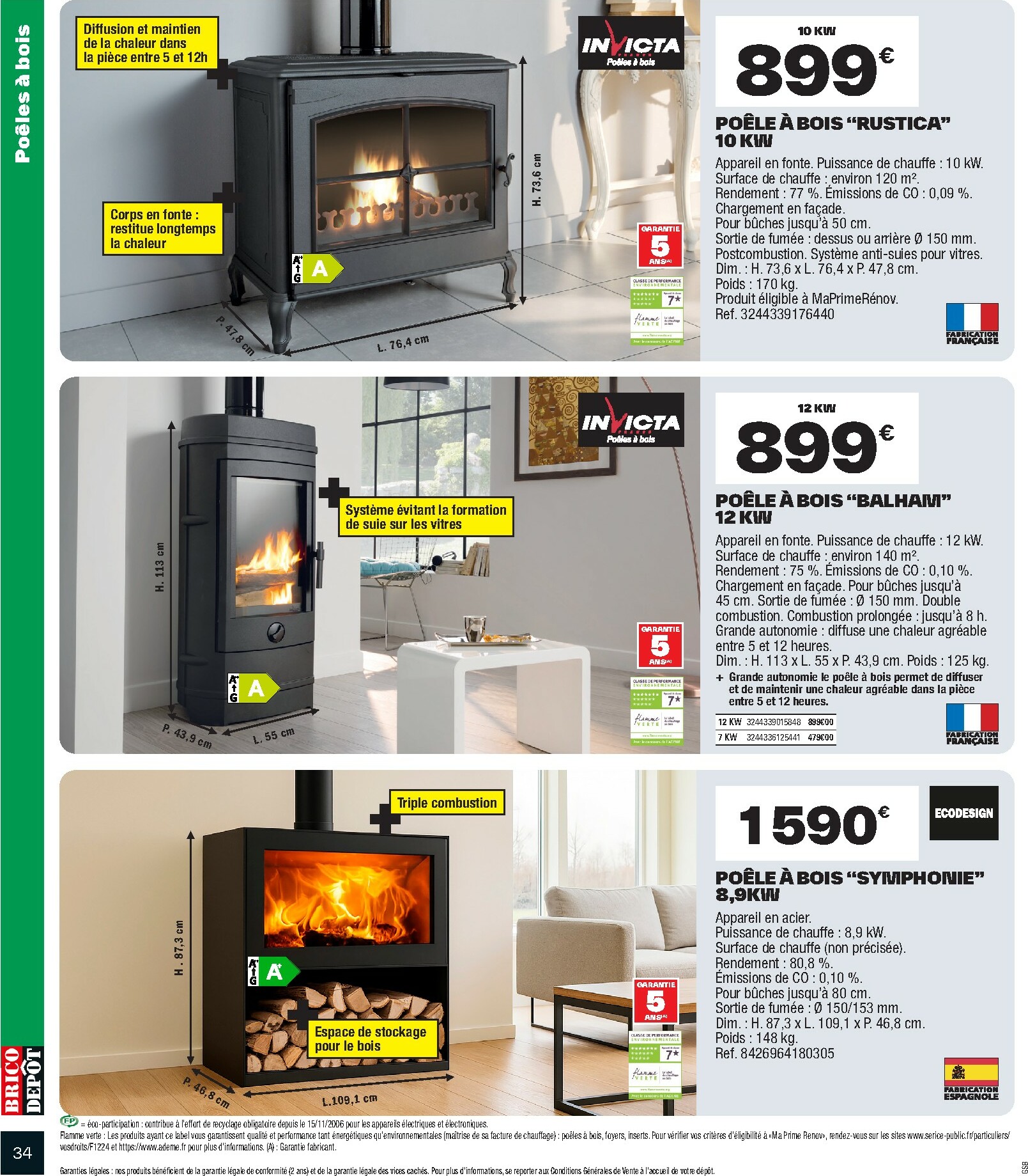 brico-depot - Catalogue Brico Dépôt valable du 10/10 au 23/10 - page: 34 brico-depot - Catalogue Brico Dépôt valable du 10/10 au 23/10 - page: 34