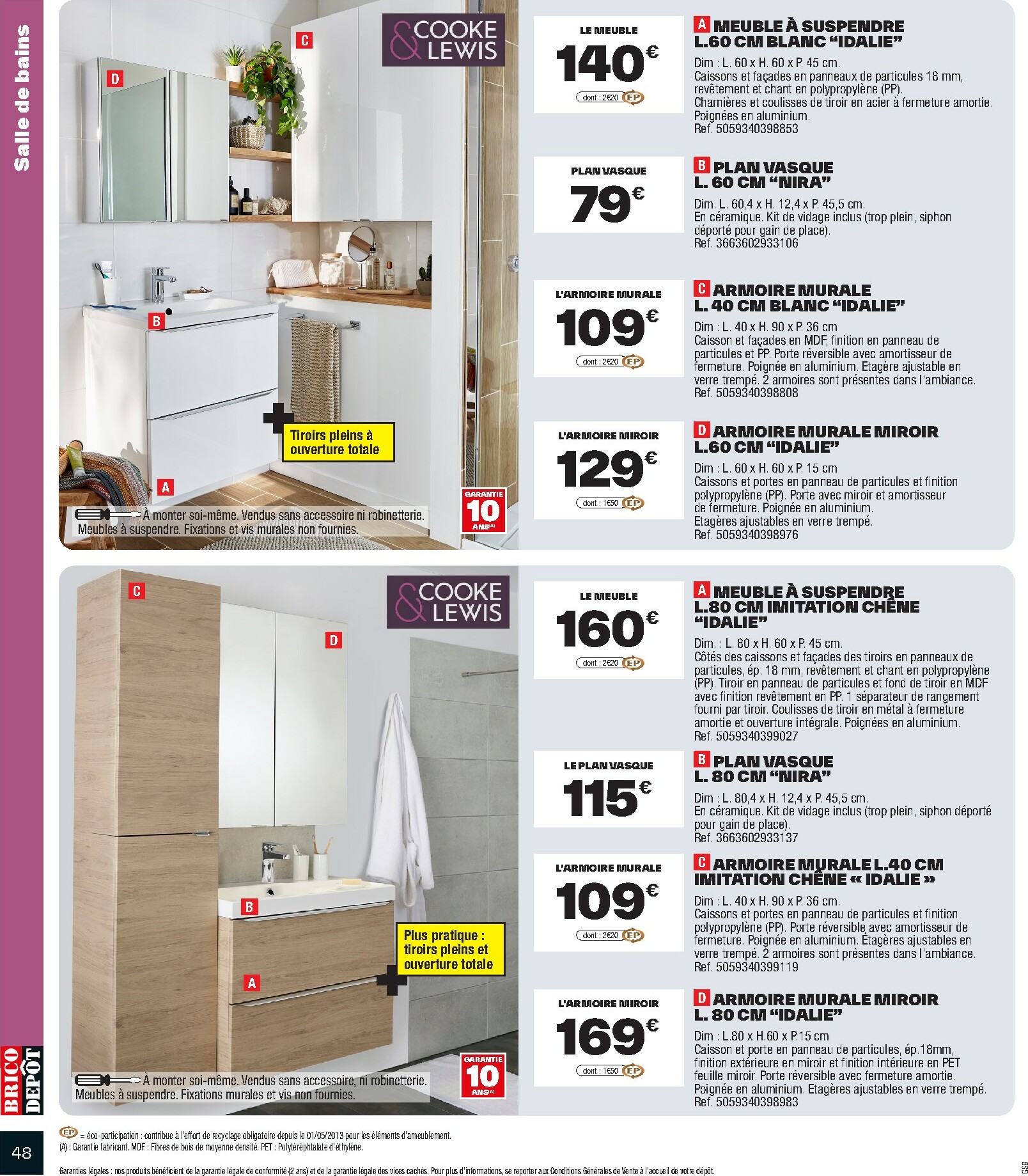 brico-depot - Catalogue Brico Dépôt valable du 10/10 au 23/10 - page: 48 brico-depot - Catalogue Brico Dépôt valable du 10/10 au 23/10 - page: 48