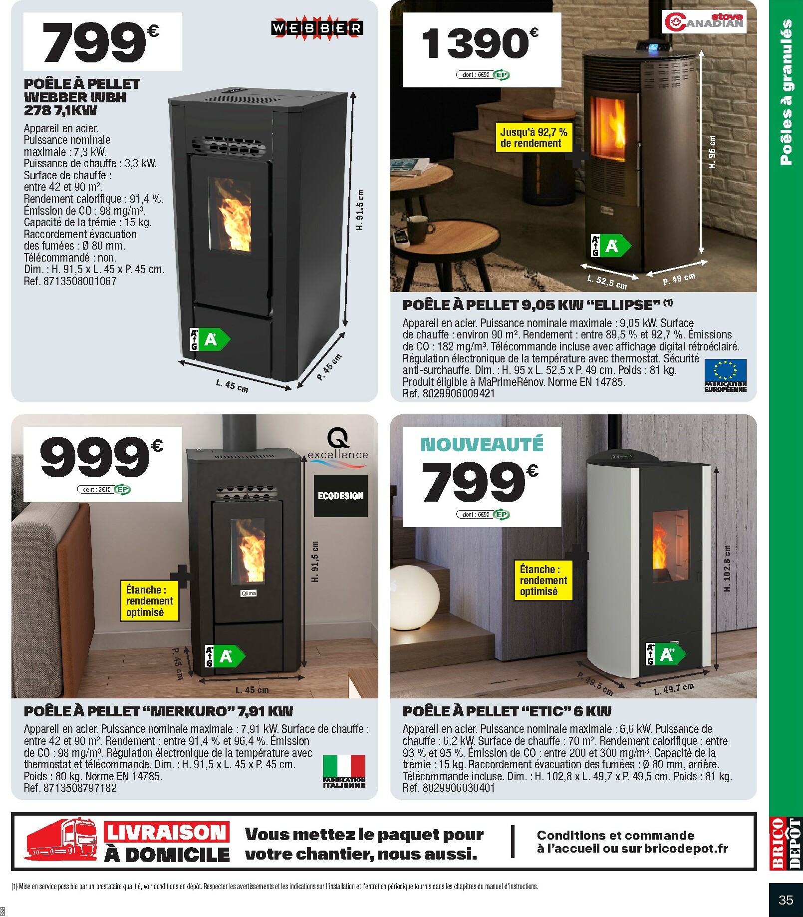 brico-depot - Catalogue Brico Dépôt valable du 10/10 au 23/10 - page: 35 brico-depot - Catalogue Brico Dépôt valable du 10/10 au 23/10 - page: 35