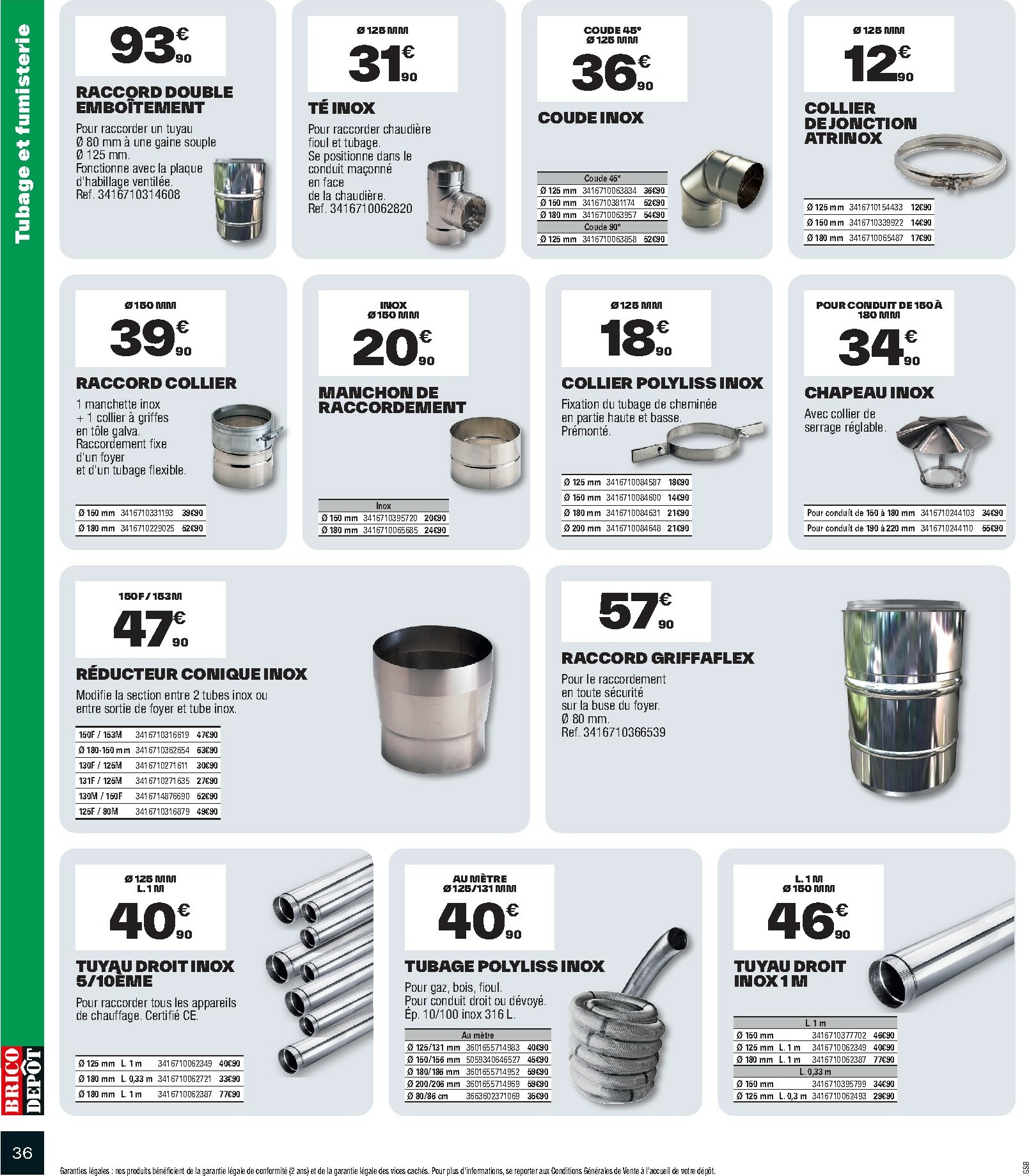 brico-depot - Catalogue Brico Dépôt valable du 10/10 au 23/10 - page: 36 brico-depot - Catalogue Brico Dépôt valable du 10/10 au 23/10 - page: 36