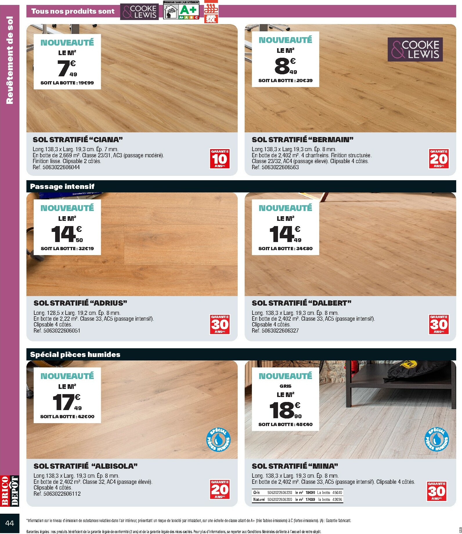 brico-depot - Catalogue Brico Dépôt valable du 10/10 au 23/10 - page: 44 brico-depot - Catalogue Brico Dépôt valable du 10/10 au 23/10 - page: 44