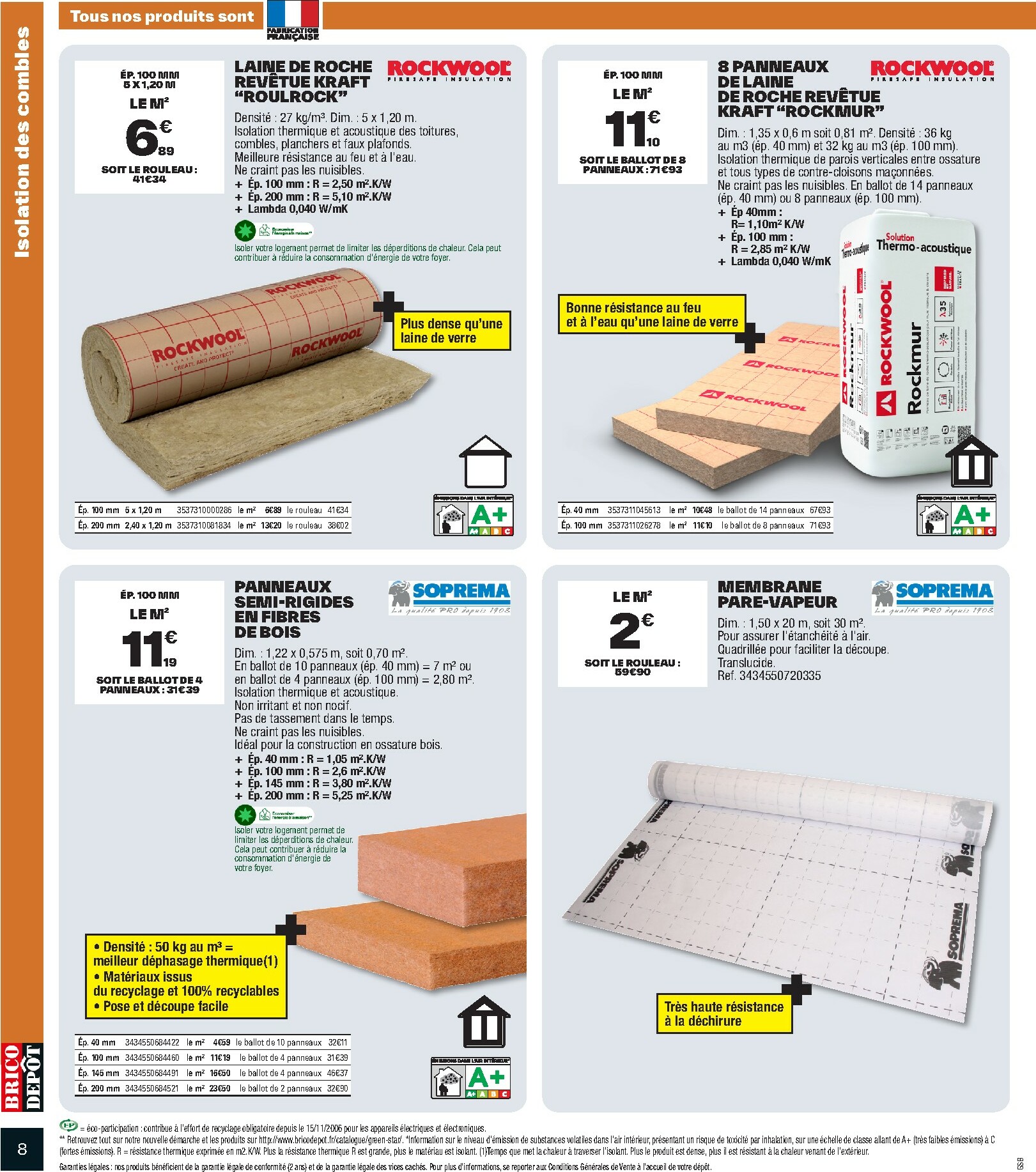 brico-depot - Catalogue Brico Dépôt valable du 10/10 au 23/10 - page: 8 brico-depot - Catalogue Brico Dépôt valable du 10/10 au 23/10 - page: 8