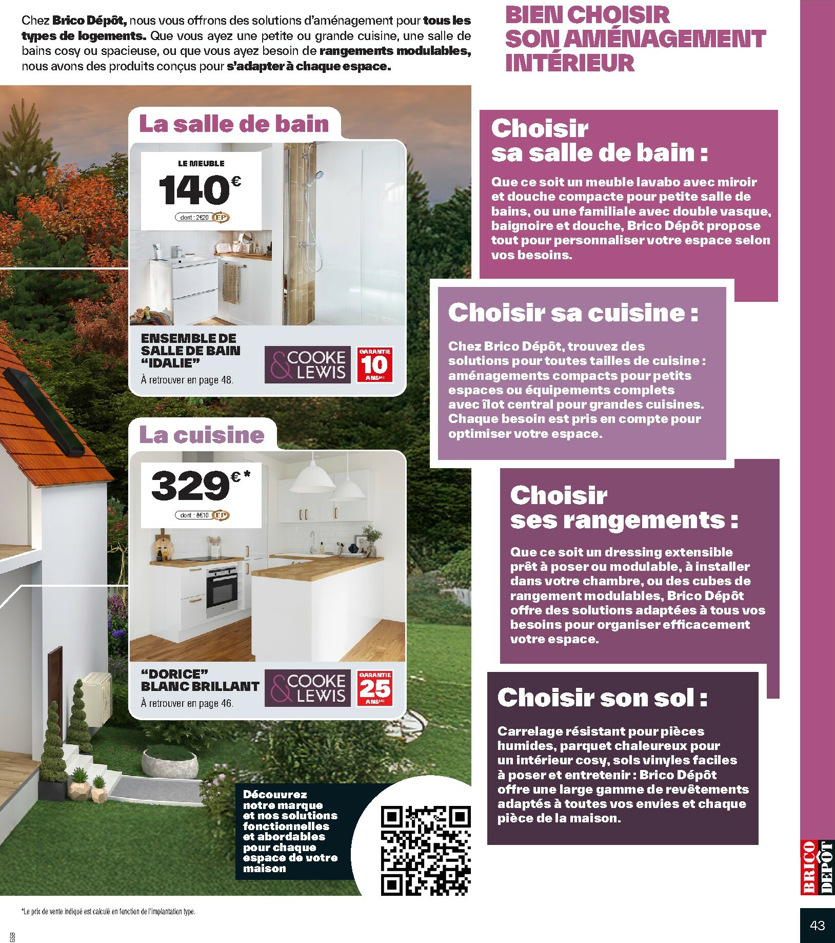 brico-depot - Catalogue Brico Dépôt valable du 10/10 au 23/10 - page: 43 brico-depot - Catalogue Brico Dépôt valable du 10/10 au 23/10 - page: 43