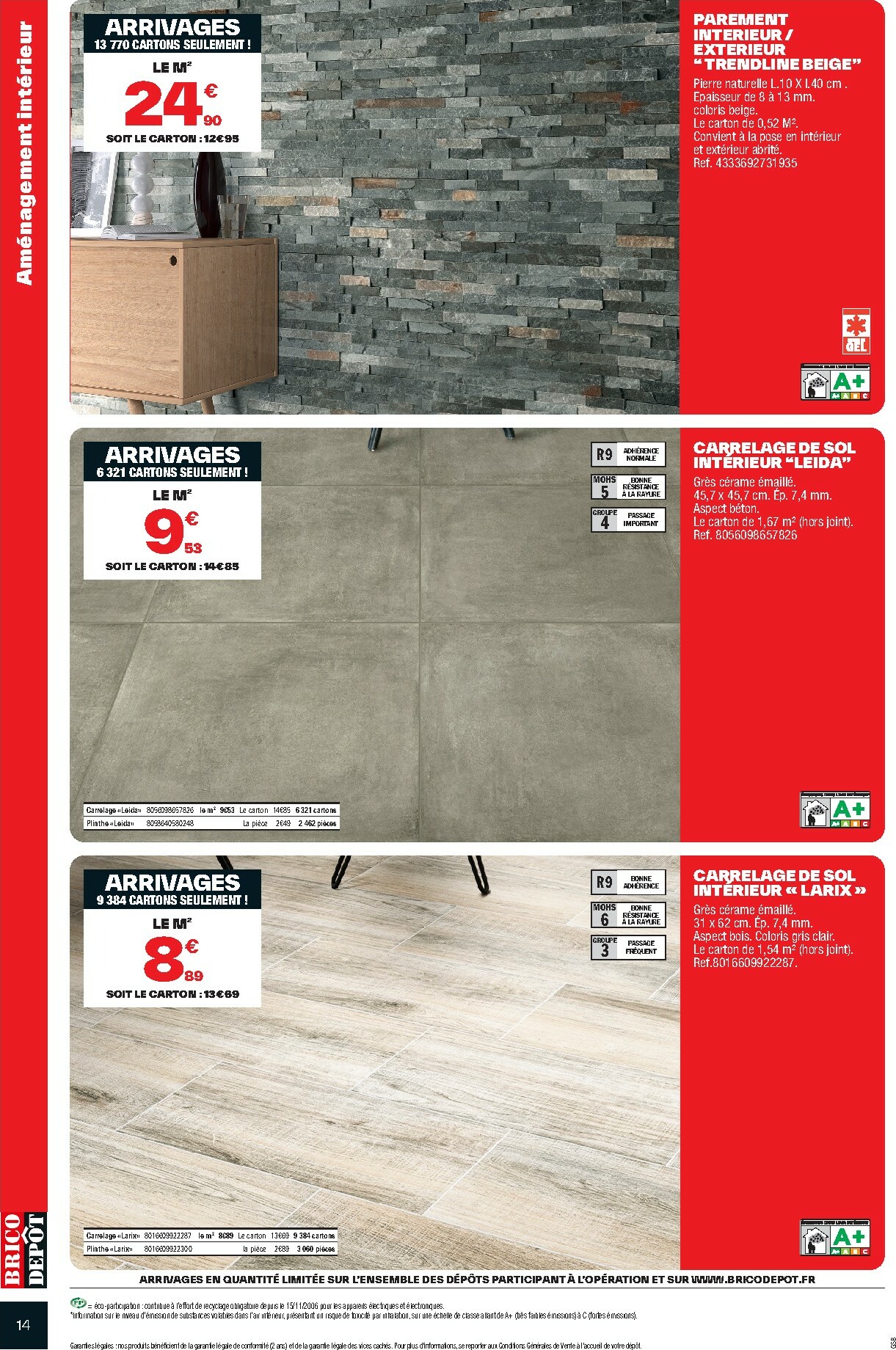 brico-depot - Catalogue Brico Dépôt valable du 08/11 au 21/11 - page: 14