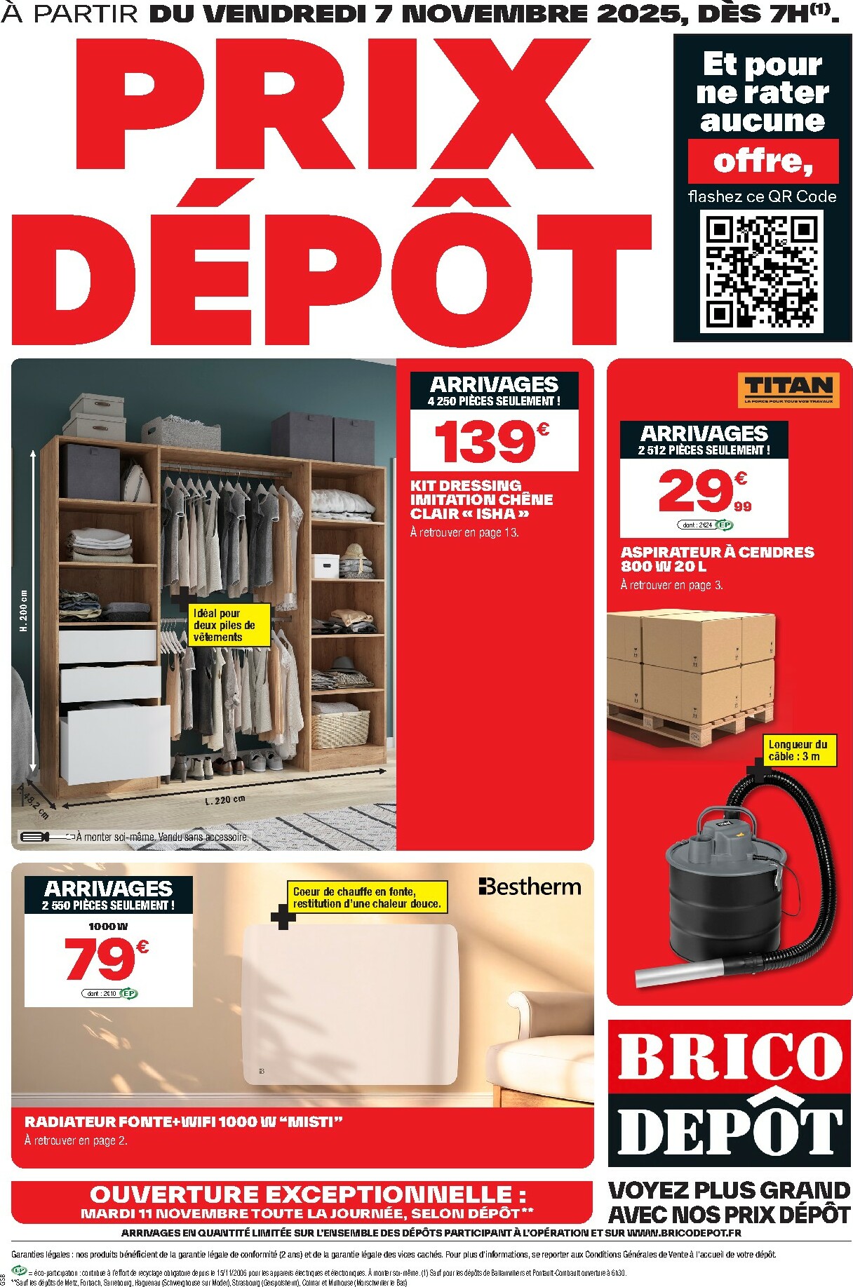 brico-depot - Catalogue Brico Dépôt valable du 08/11 au 21/11 - page: 1