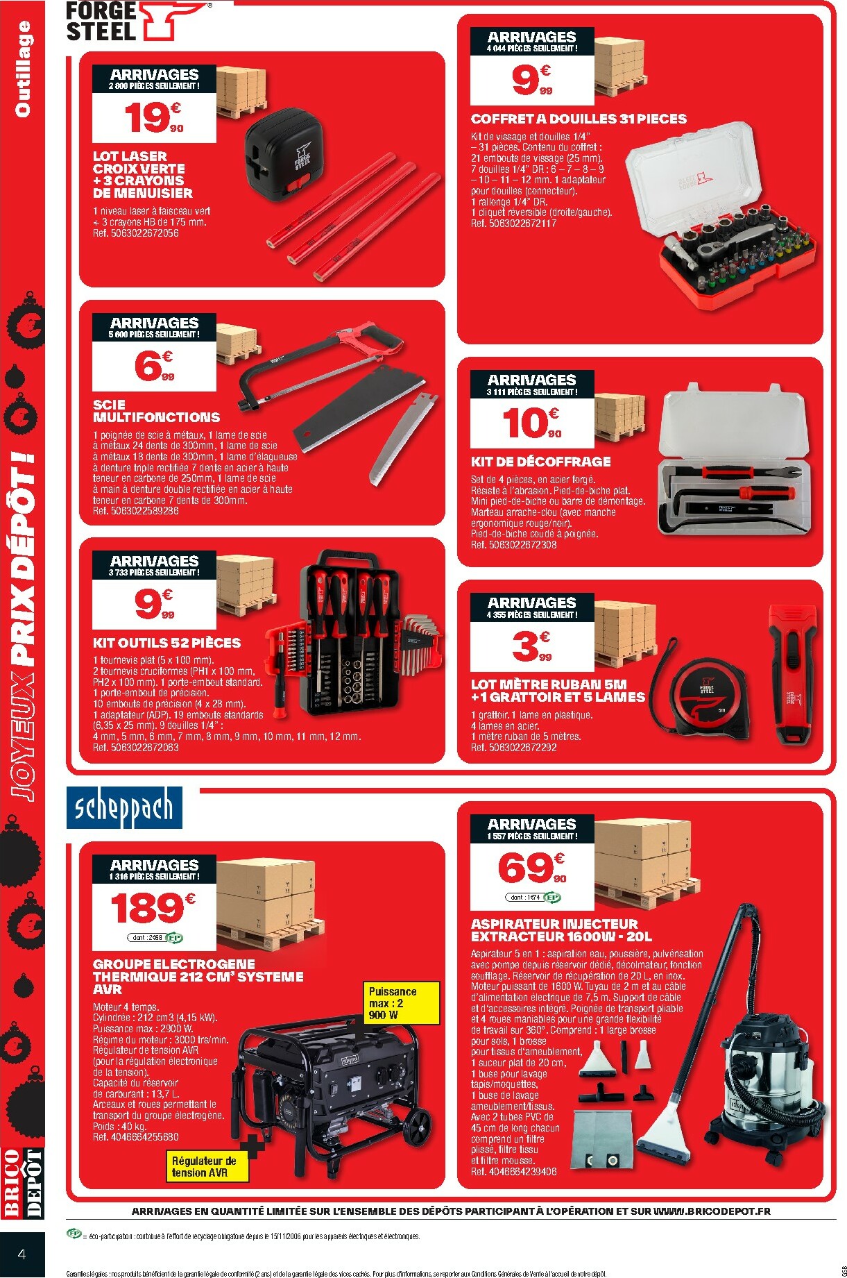 brico-depot - Catalogue Brico Dépôt valable du 28/11 au 25/12 - page: 4