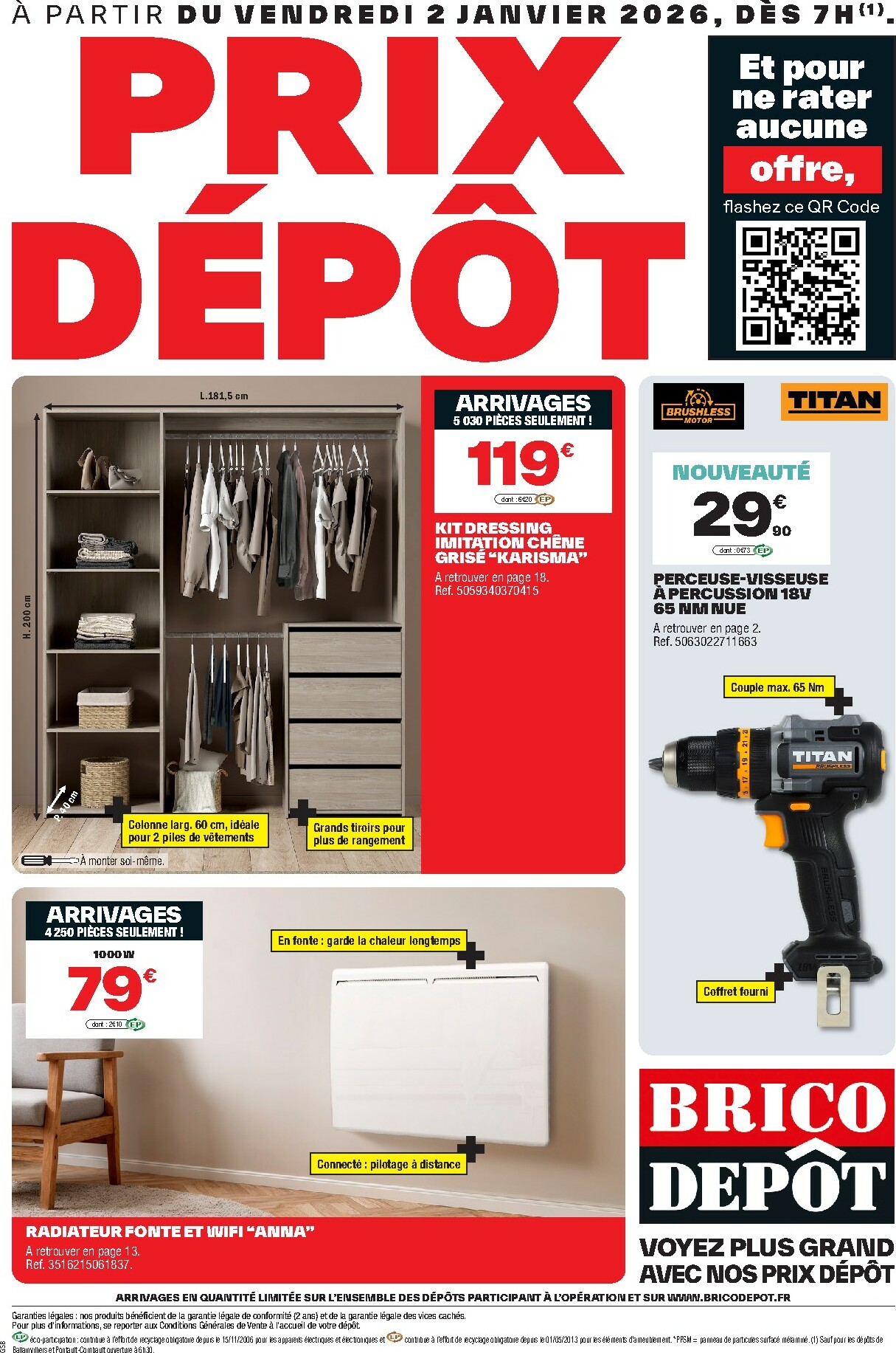 brico-depot - Catalogue Brico Dépôt valable du 02/01 au 30/01 - page: 1