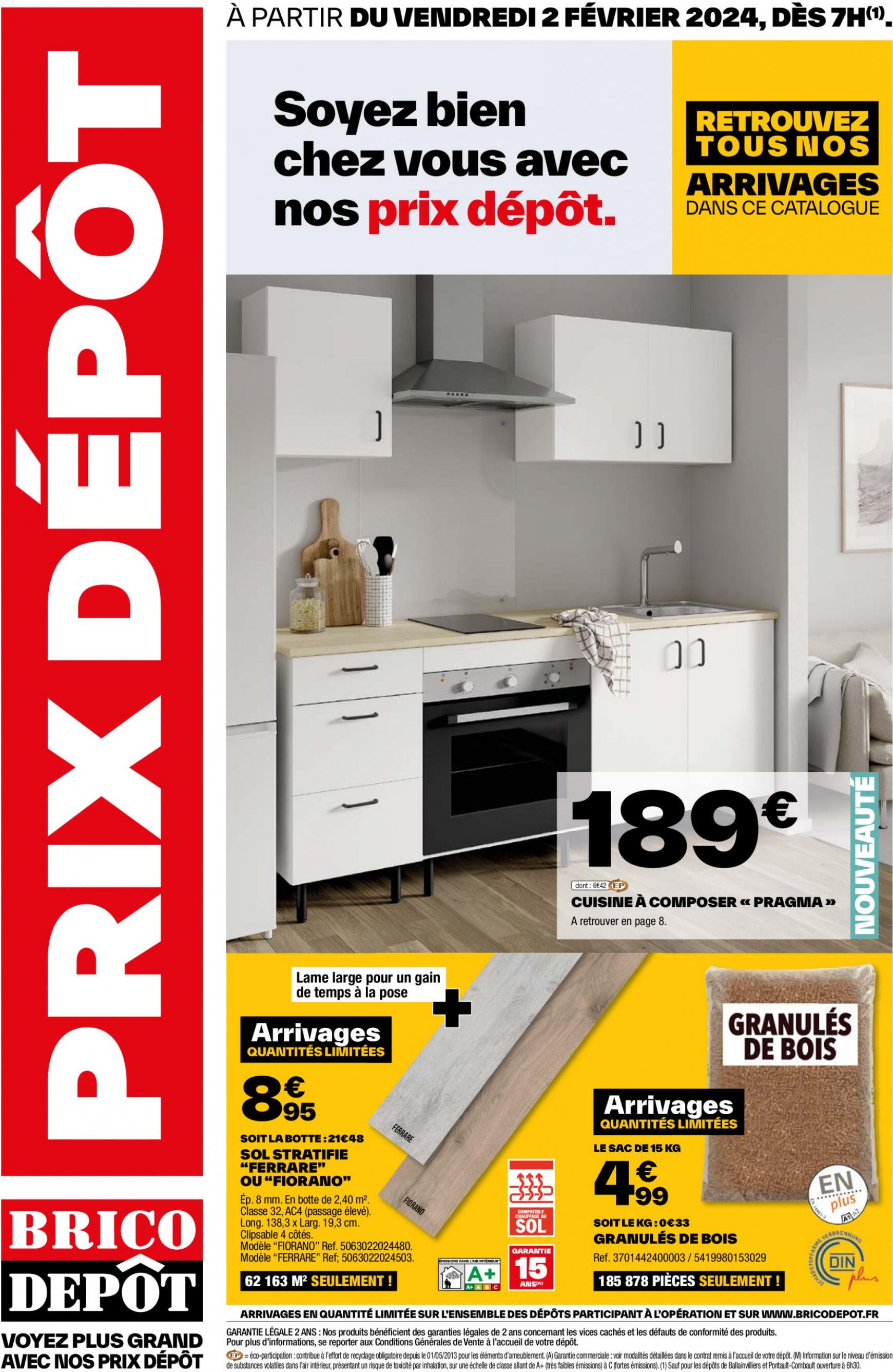 brico-depot - Brico Depot - Soyez bien chez vous avec nos prix dépôt valable à partir de 02.02.2024 - page: 1