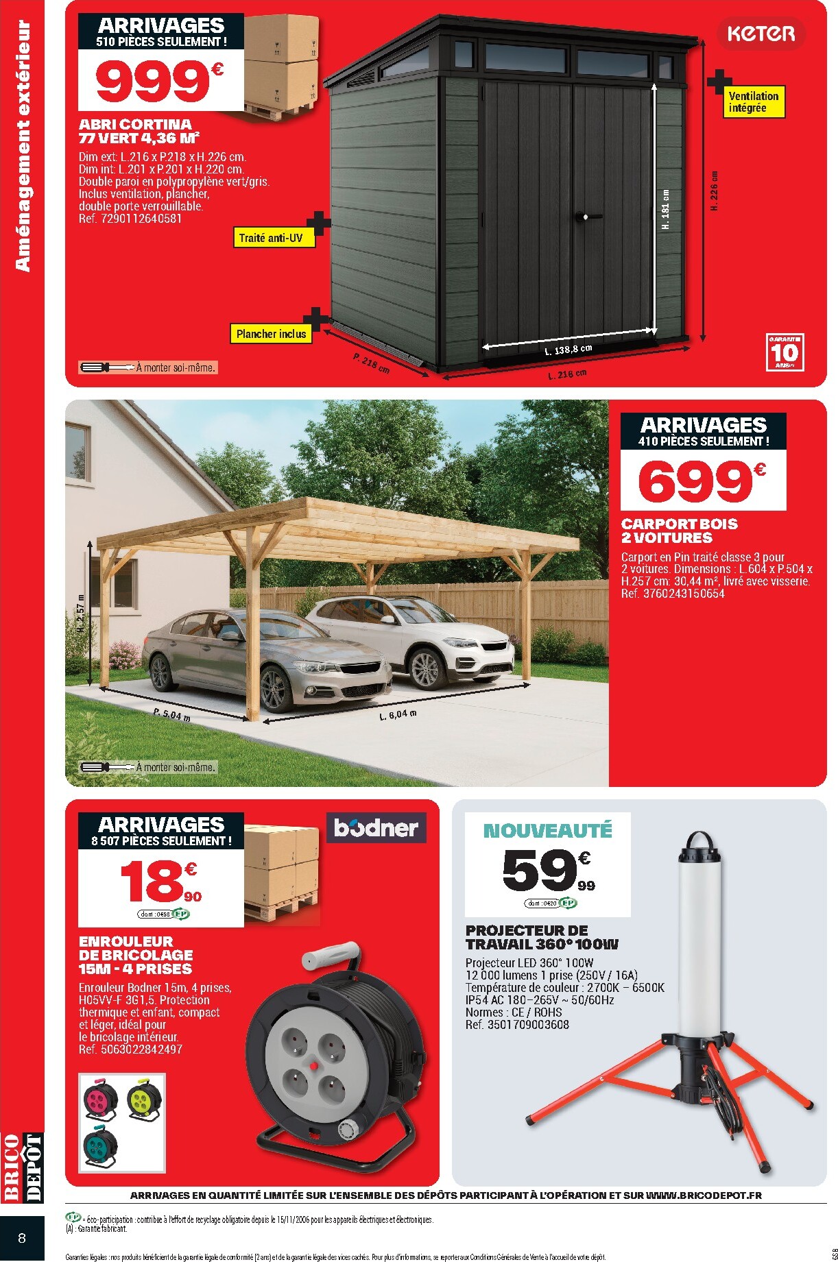 brico-depot - Current Brico Dépôt leaflet valid from du vendredi 03/04/2026 to de jeudi 16/04/2026 - page: 8