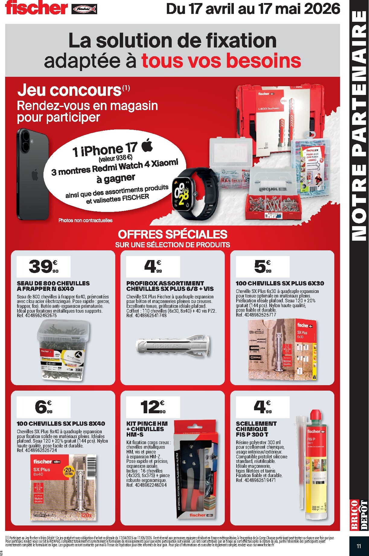 brico-depot - Current Brico Dépôt leaflet valid from du vendredi 17/04/2026 to de jeudi 30/04/2026 - page: 11