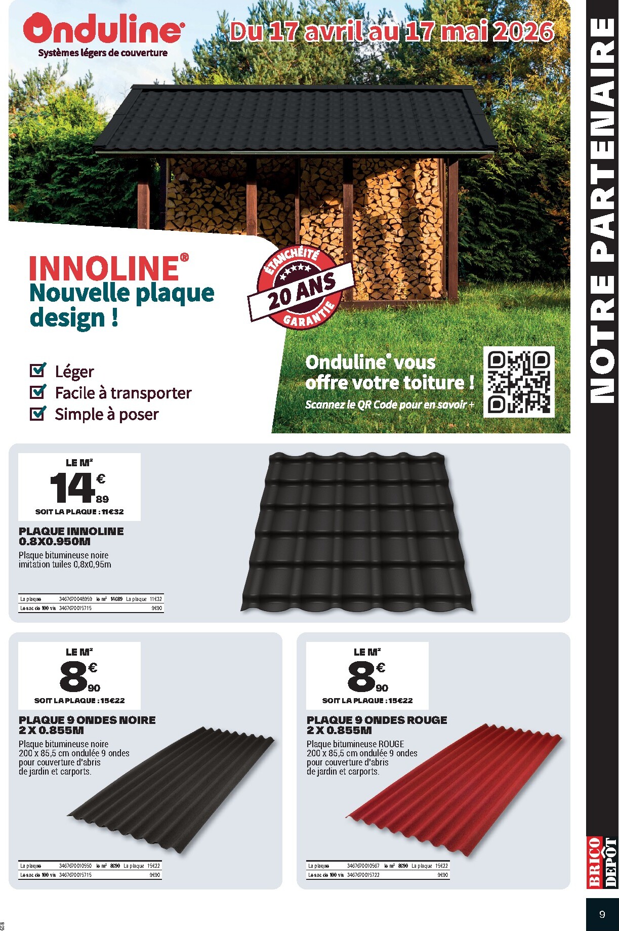 brico-depot - Current Brico Dépôt leaflet valid from du vendredi 17/04/2026 to de jeudi 30/04/2026 - page: 9