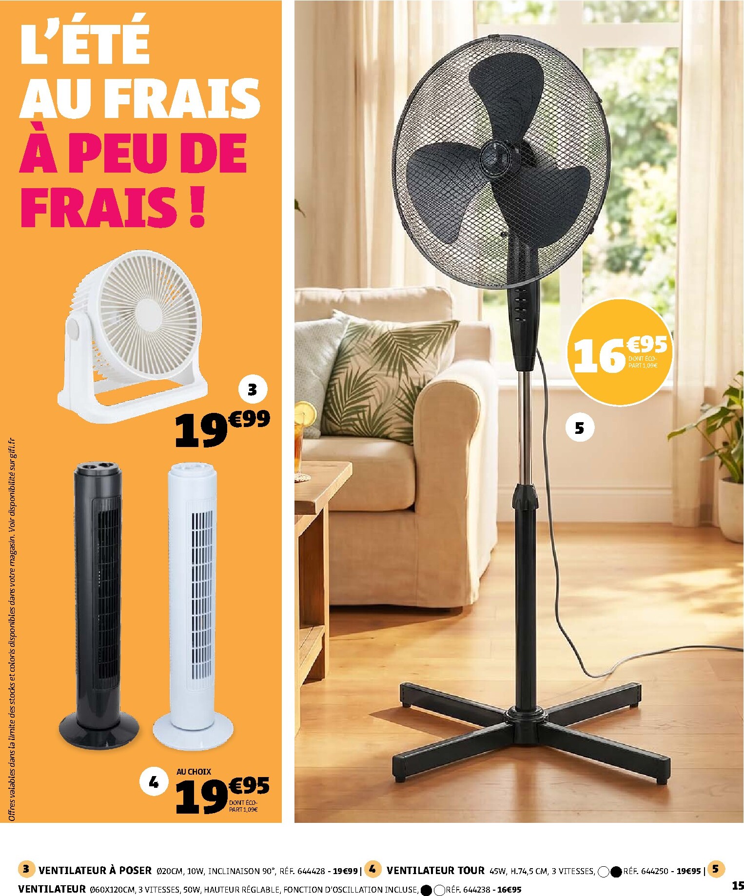 gifi - Current Gifi - Arrivage de l'été leaflet valid from du mardi 07/07/2026 to du lundi 20/07/2026 - page: 15