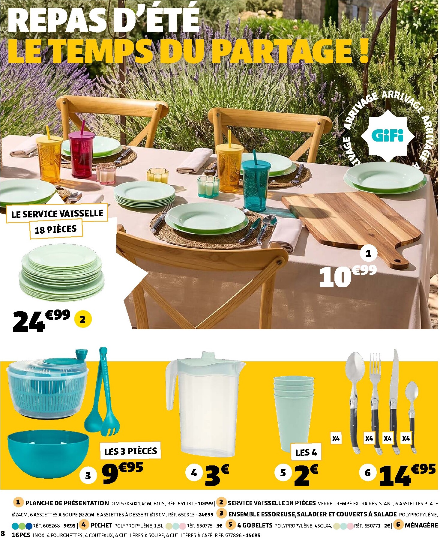 gifi - Current Gifi - Arrivage de l'été leaflet valid from du mardi 07/07/2026 to du lundi 20/07/2026 - page: 8