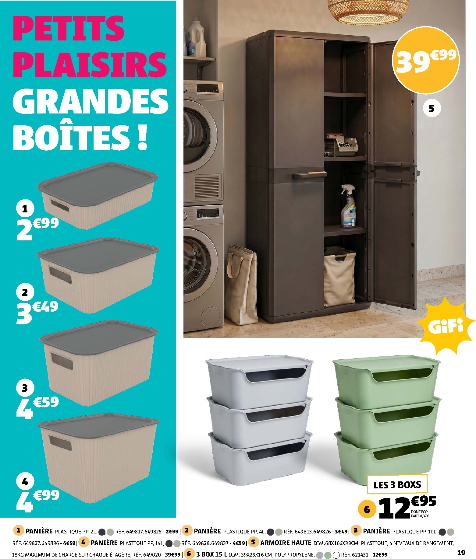gifi - Current Gifi - Arrivage de l'été leaflet valid from du mardi 07/07/2026 to du lundi 20/07/2026 - page: 19