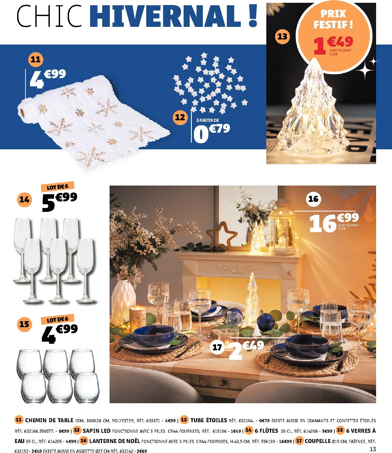 gifi - Catalogue Gifi - Tables en fête valable du 16/12 au 24/12 - page: 13