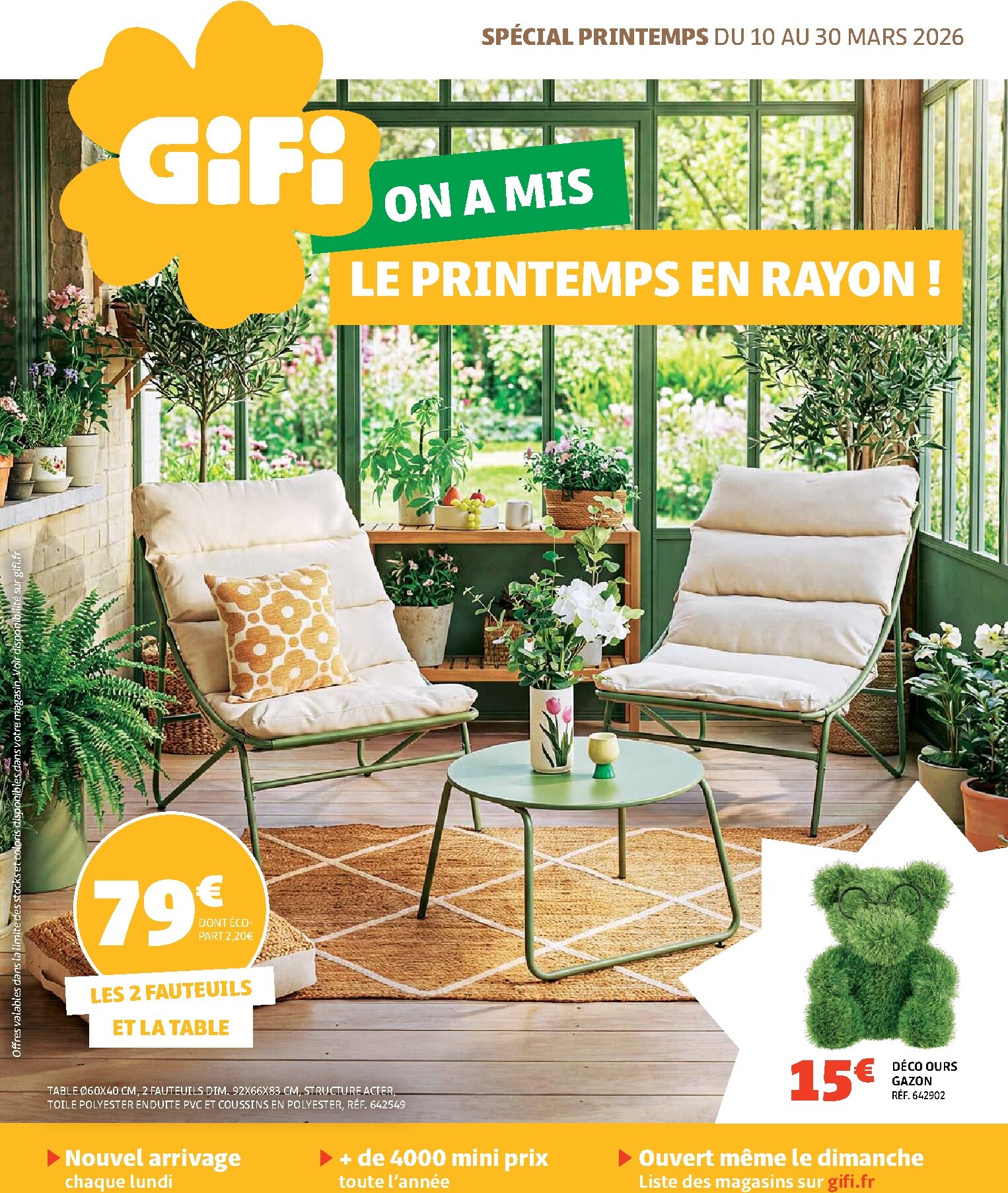 gifi - Catalogue Gifi - On a mis le printemps en rayon ! valable du 10/03/2026 au 30/03/2026
