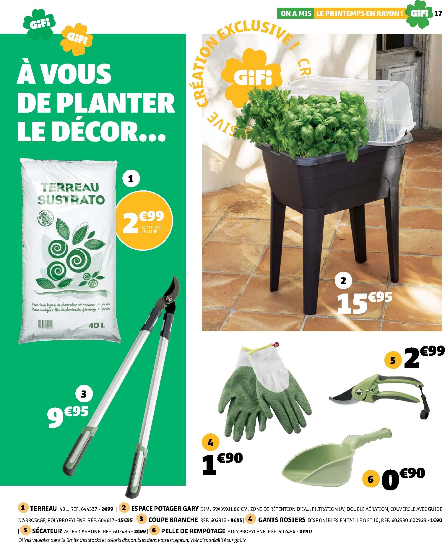 gifi - Catalogue Gifi - On a mis le printemps en rayon ! valable du 10/03/2026 au 30/03/2026 - page: 17