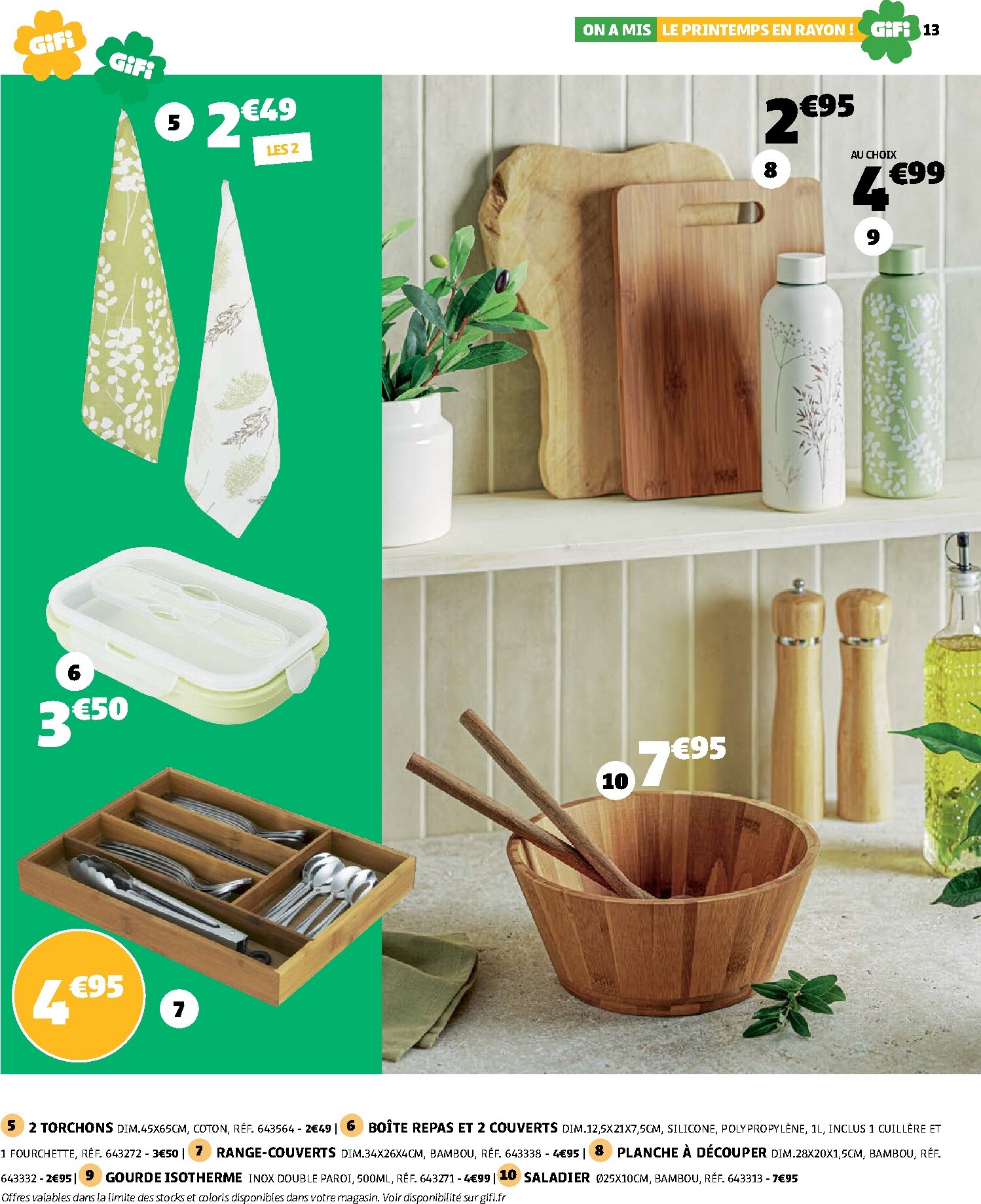 gifi - Catalogue Gifi - On a mis le printemps en rayon ! valable du 10/03/2026 au 30/03/2026 - page: 13