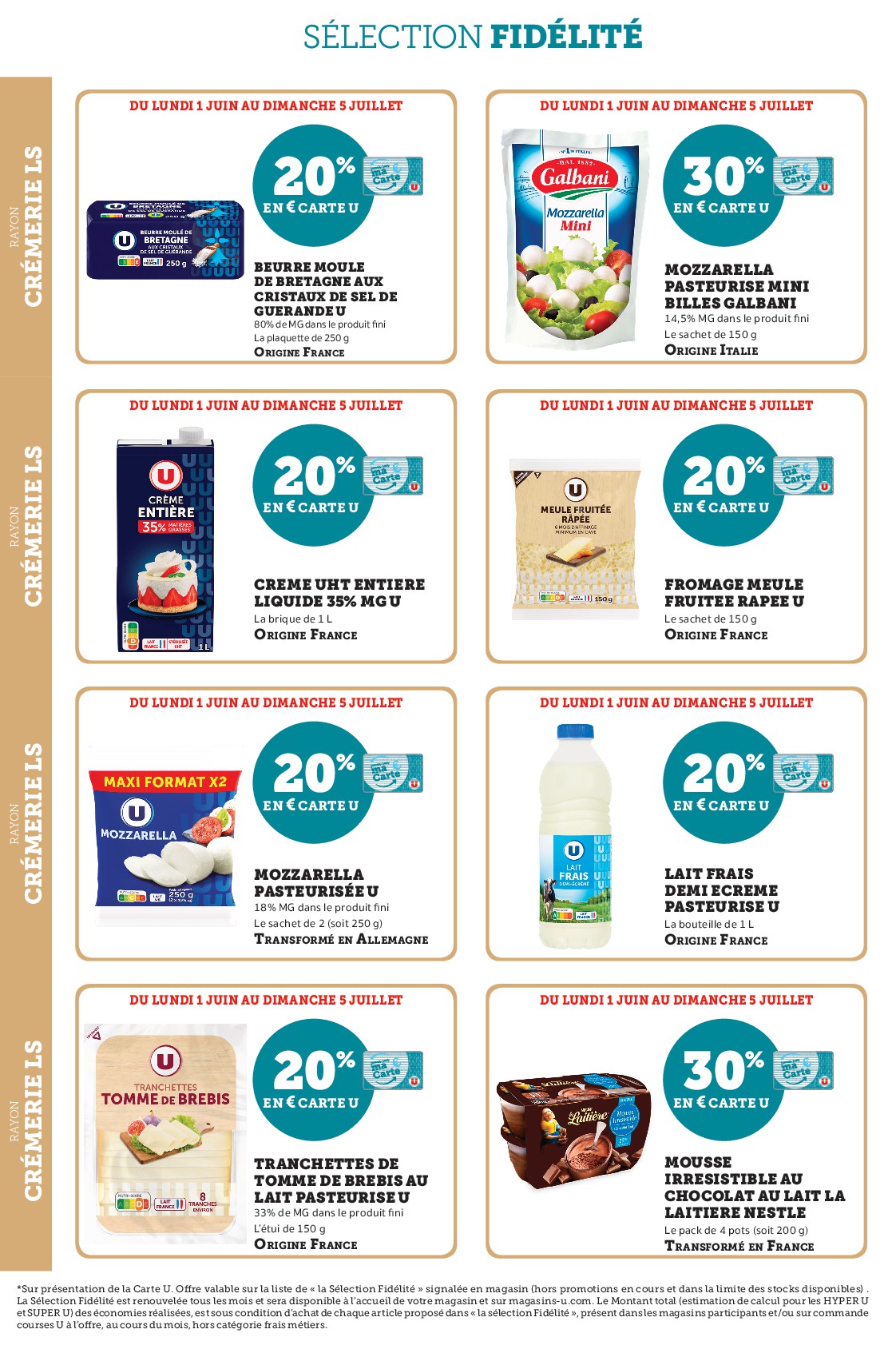 super-u - Current Super U - Ma Sélection Carte U leaflet valid from du lundi 01/06/2026 to du dimanche 05/07/2026 - page: 6
