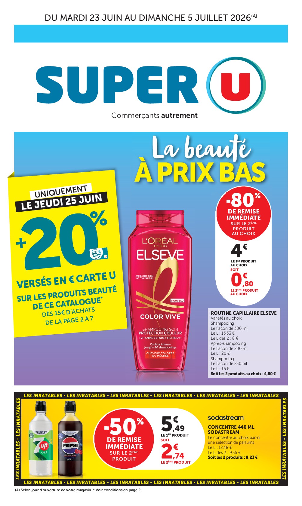 super-u - Flyer Super U pour la semaine prochaine du du mardi 23/06/2026 au du dimanche 05/07/2026