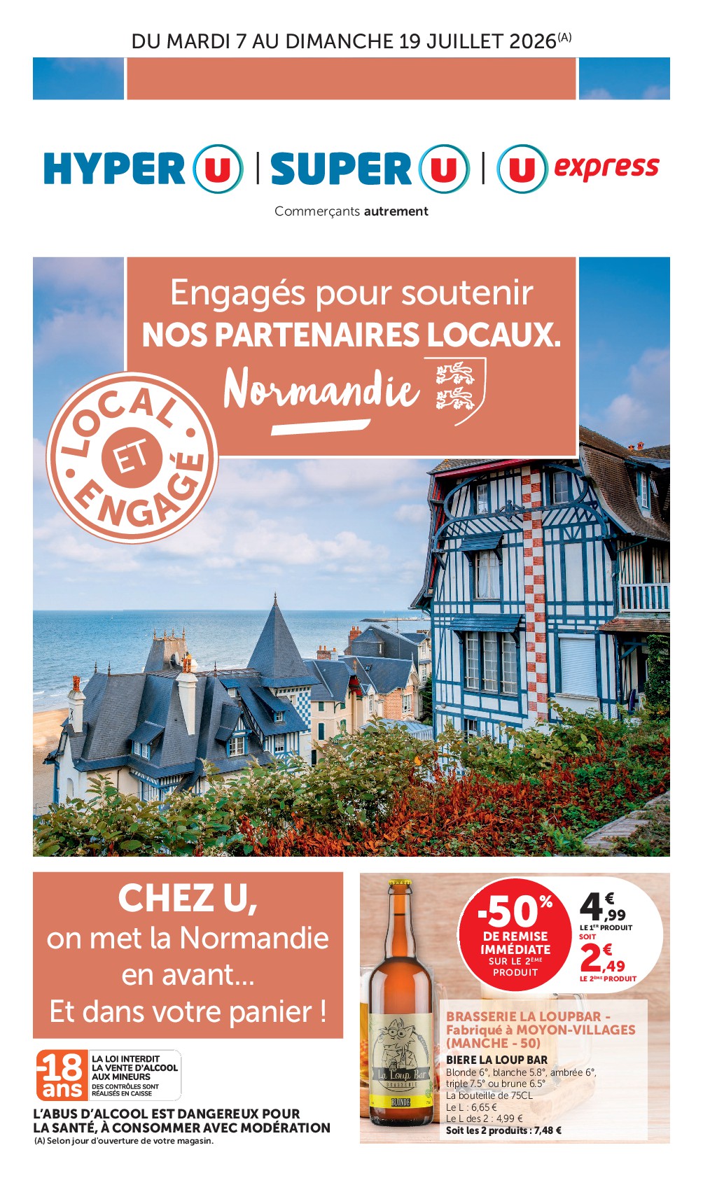 super-u - Prospectus Super U - Normandie valide du du mardi 07/07/2026 au du dimanche 19/07/2026