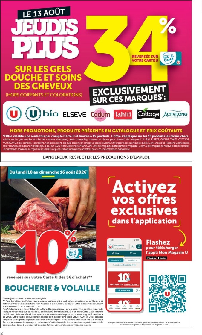 super-u - Flyer Super U pour la semaine prochaine du du mardi 11/08/2026 au du dimanche 23/08/2026 - page: 2