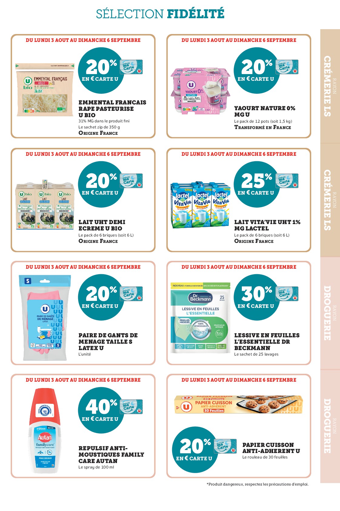 super-u - Current Super U - Ma sélection Carte U Aout leaflet valid from du lundi 03/08/2026 to du dimanche 06/09/2026 - page: 9
