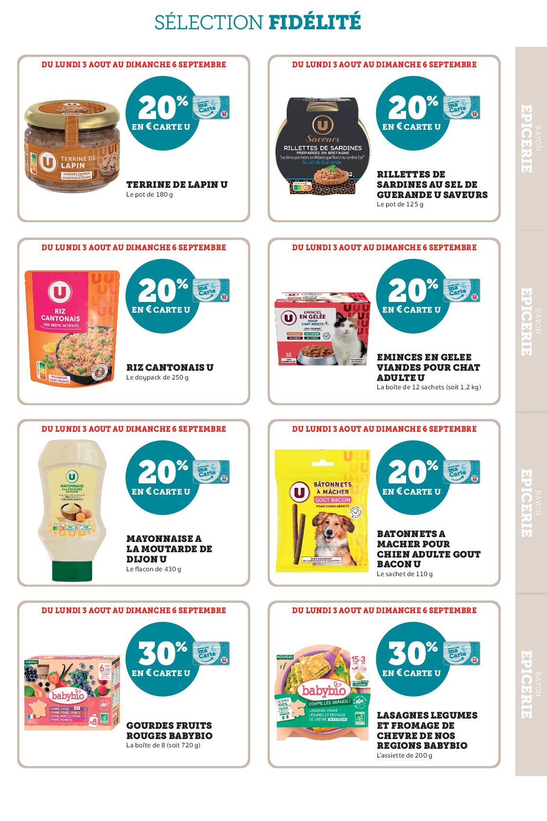 super-u - Current Super U - Ma sélection Carte U Aout leaflet valid from du lundi 03/08/2026 to du dimanche 06/09/2026 - page: 23