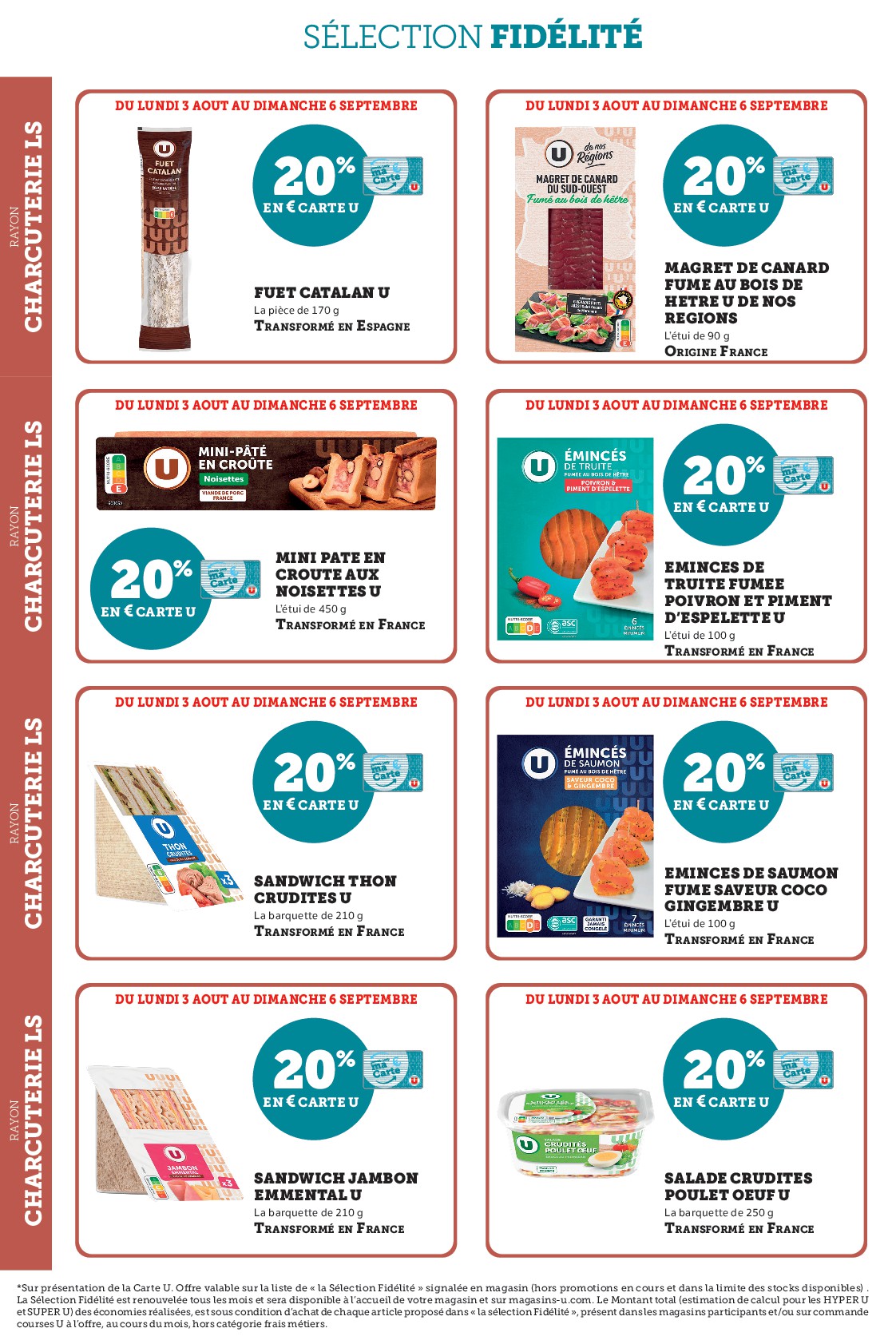 super-u - Current Super U - Ma sélection Carte U Aout leaflet valid from du lundi 03/08/2026 to du dimanche 06/09/2026 - page: 4