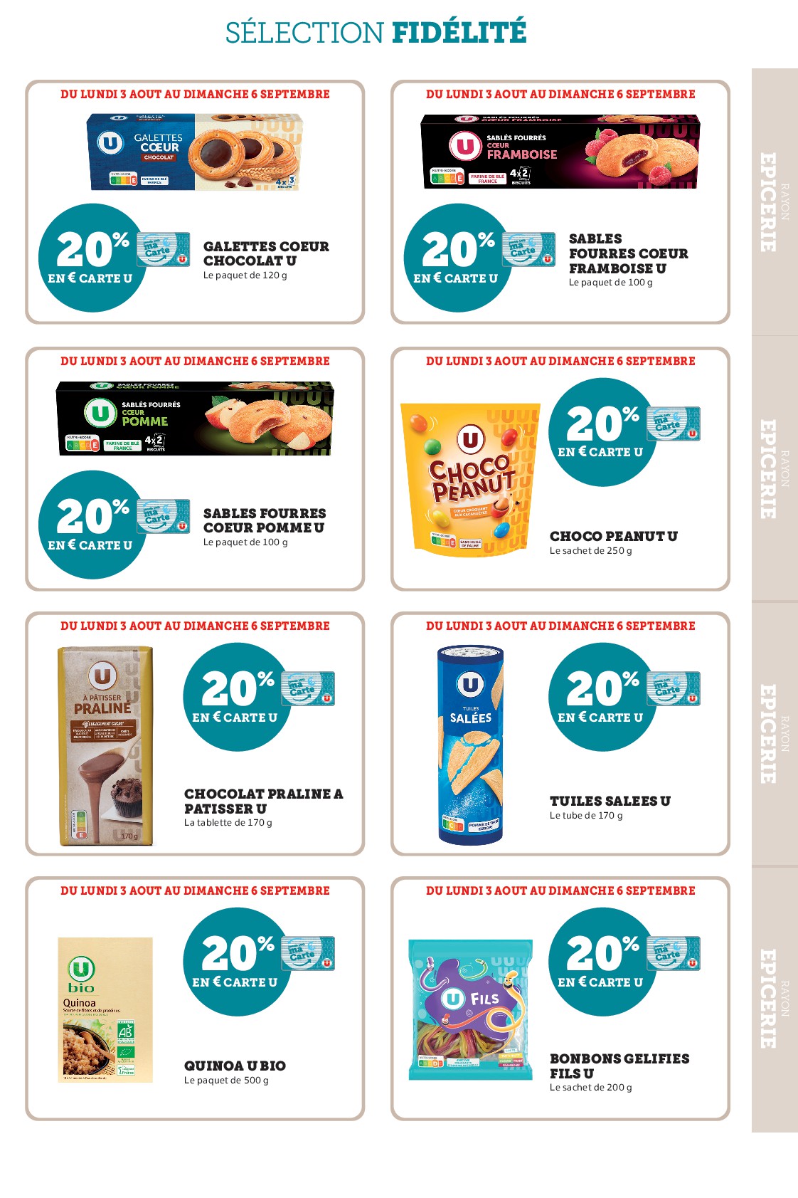 super-u - Current Super U - Ma sélection Carte U Aout leaflet valid from du lundi 03/08/2026 to du dimanche 06/09/2026 - page: 15