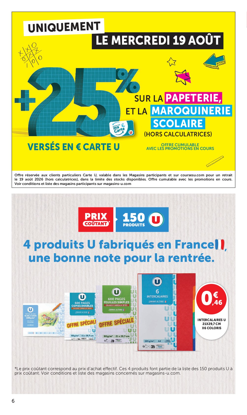 super-u - Prospectus Super U valide du du mardi 18/08/2026 au du dimanche 30/08/2026 - page: 6