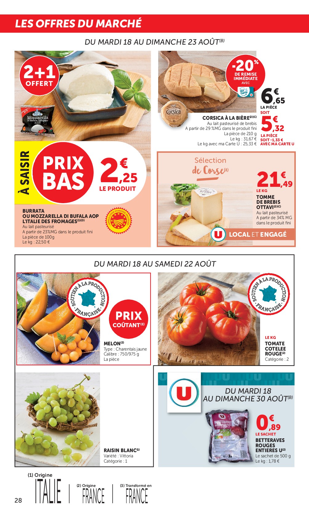 super-u - Prospectus Super U valide du du mardi 18/08/2026 au du dimanche 30/08/2026 - page: 28