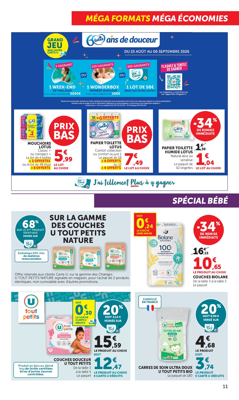 super-u - Prospectus Super U valide du du mardi 25/08/2026 au du dimanche 06/09/2026 - page: 11