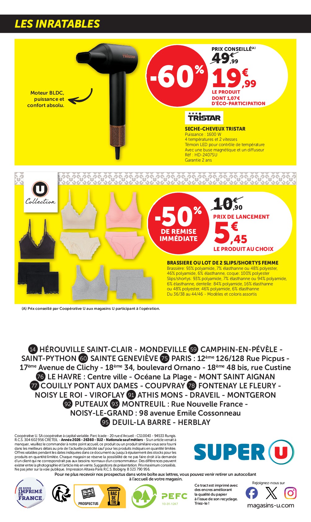 super-u - Prospectus Super U valide du du mardi 01/09/2026 au du dimanche 13/09/2026 - page: 32
