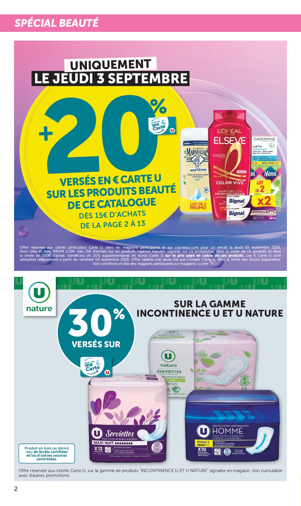 super-u - Prospectus Super U valide du du mardi 01/09/2026 au du dimanche 13/09/2026 - page: 2