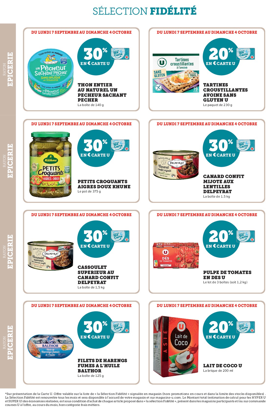 super-u - Current Super U - Ma sélection Carte U Septembre leaflet valid from du lundi 07/09/2026 to du dimanche 04/10/2026 - page: 28