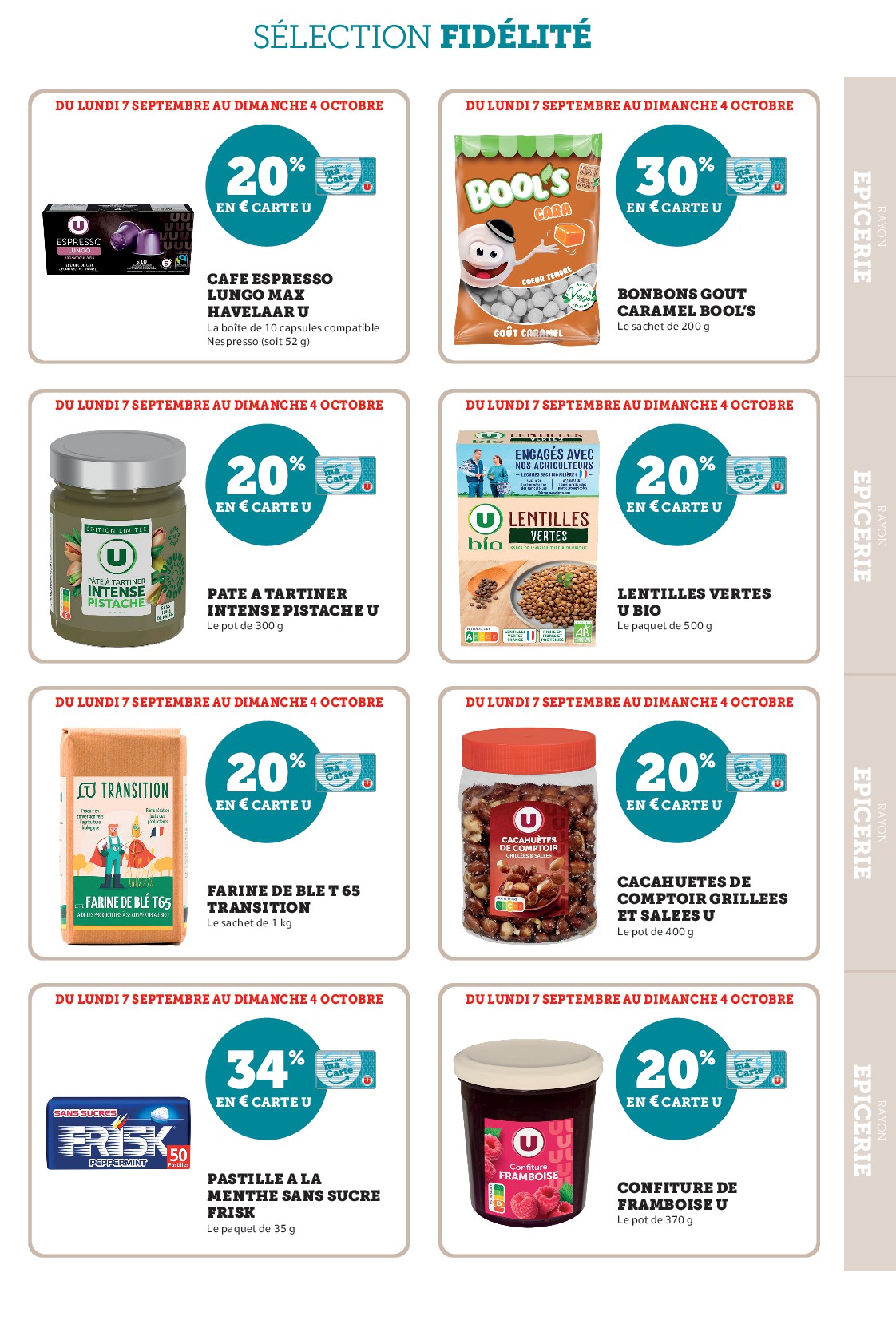 super-u - Current Super U - Ma sélection Carte U Septembre leaflet valid from du lundi 07/09/2026 to du dimanche 04/10/2026 - page: 21